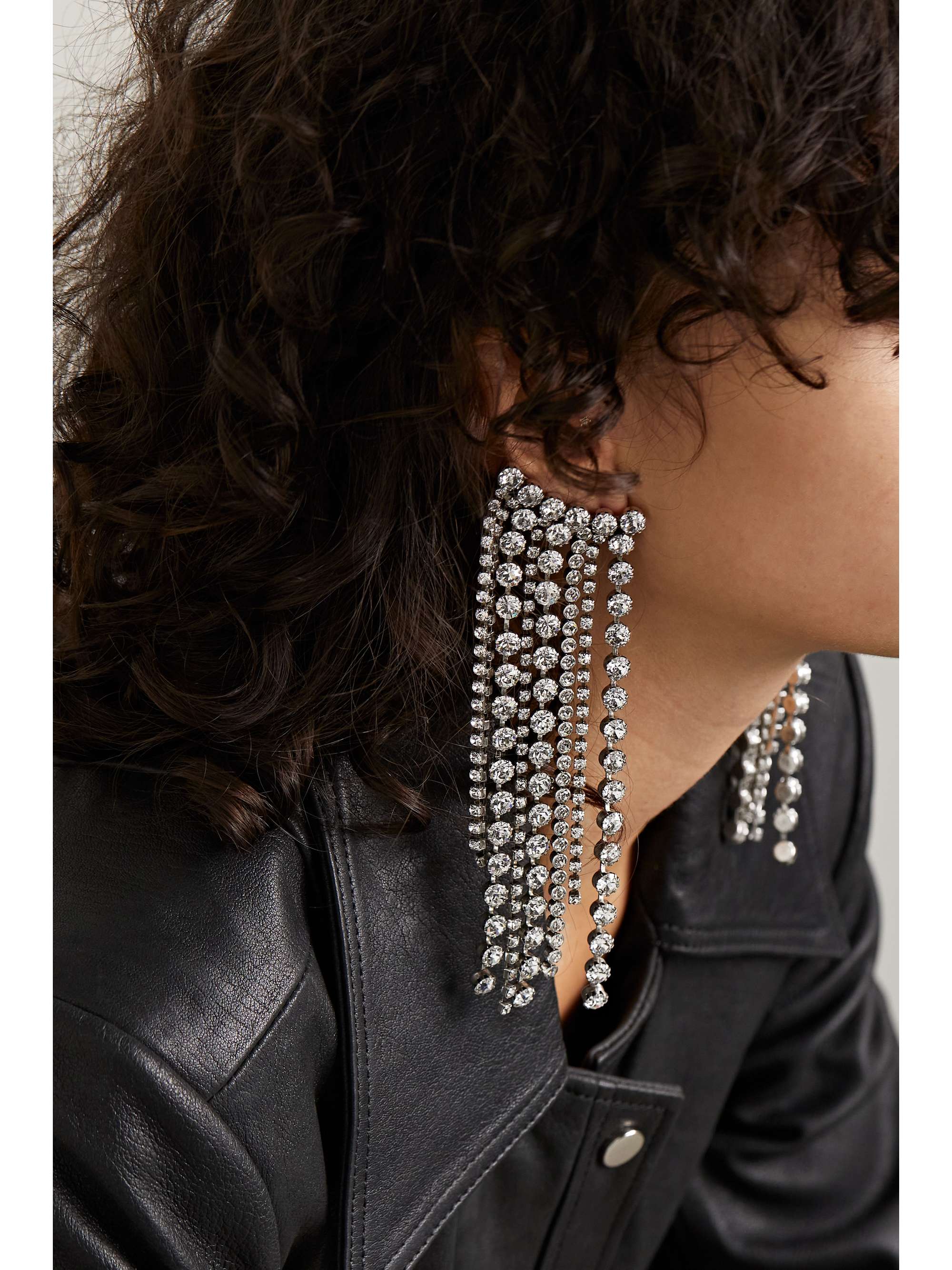 Isabel marant crystal earrings discount