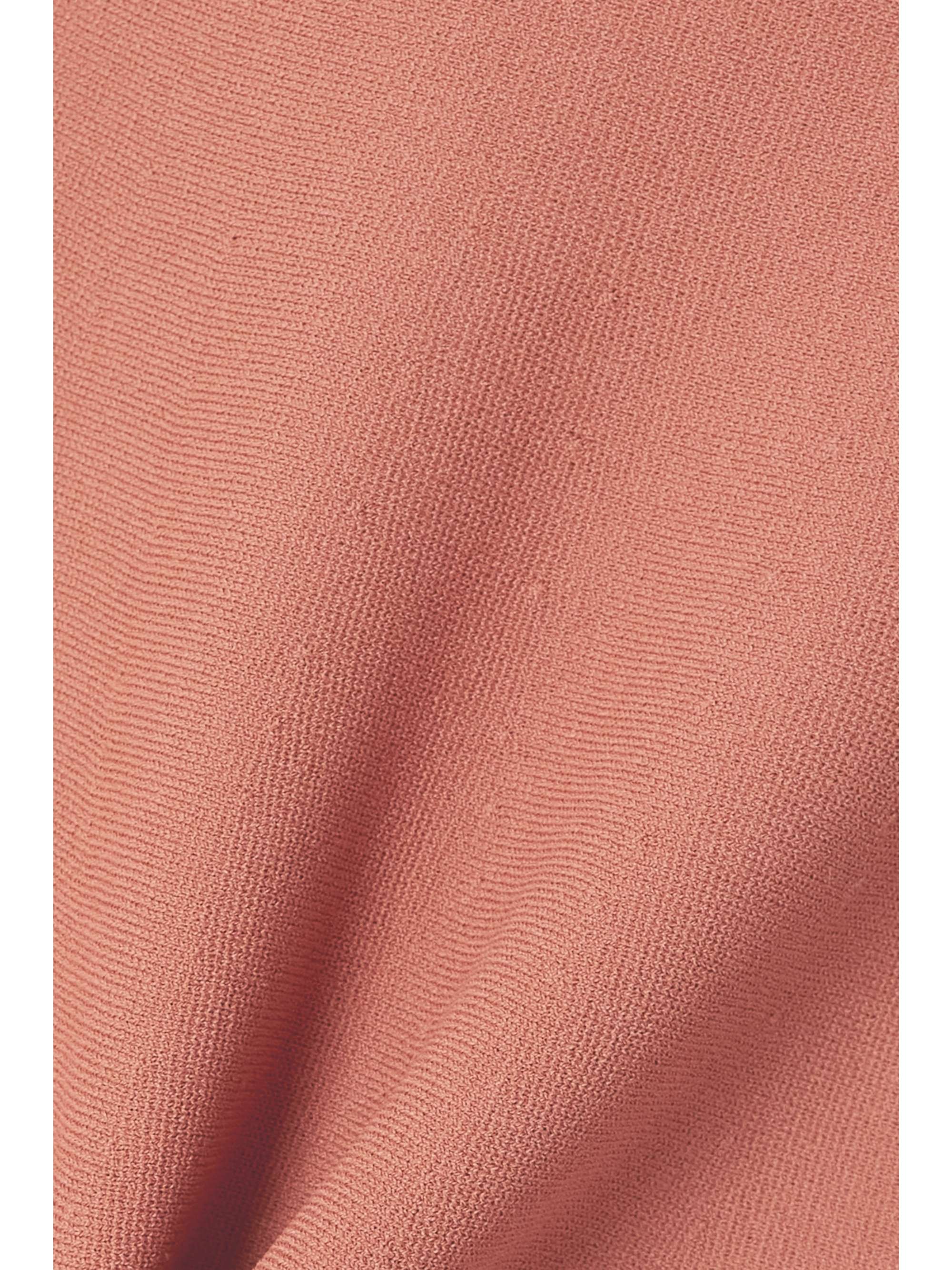 STELLA MCCARTNEY Strapless stretch-knit peplum top