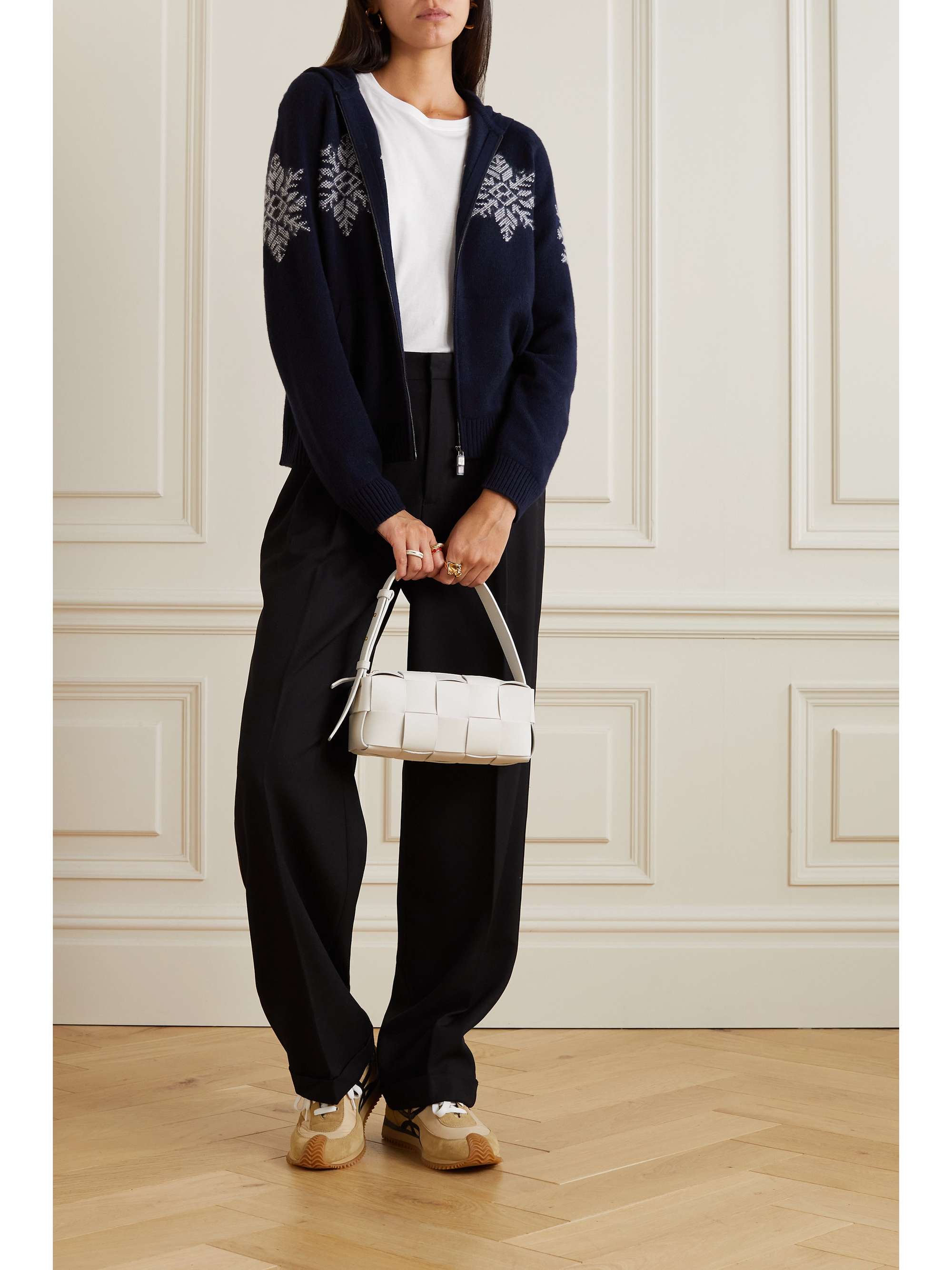 LORO PIANA Embroidered cashmere zip up hoodie NET A PORTER