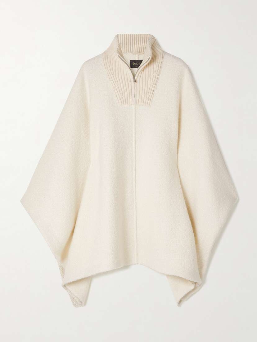 Loro Piana Britney Cashmere And Silk-blend Turtleneck Poncho