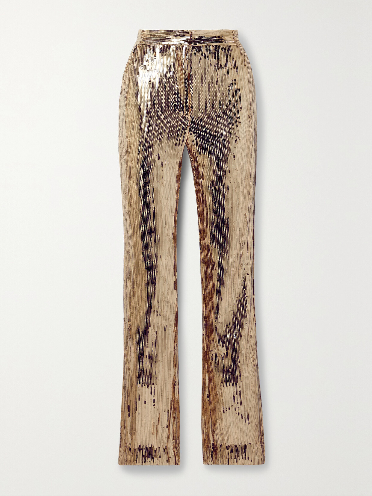 LAQUAN SMITH Sequined Stretch-jersey Straight-leg Pants