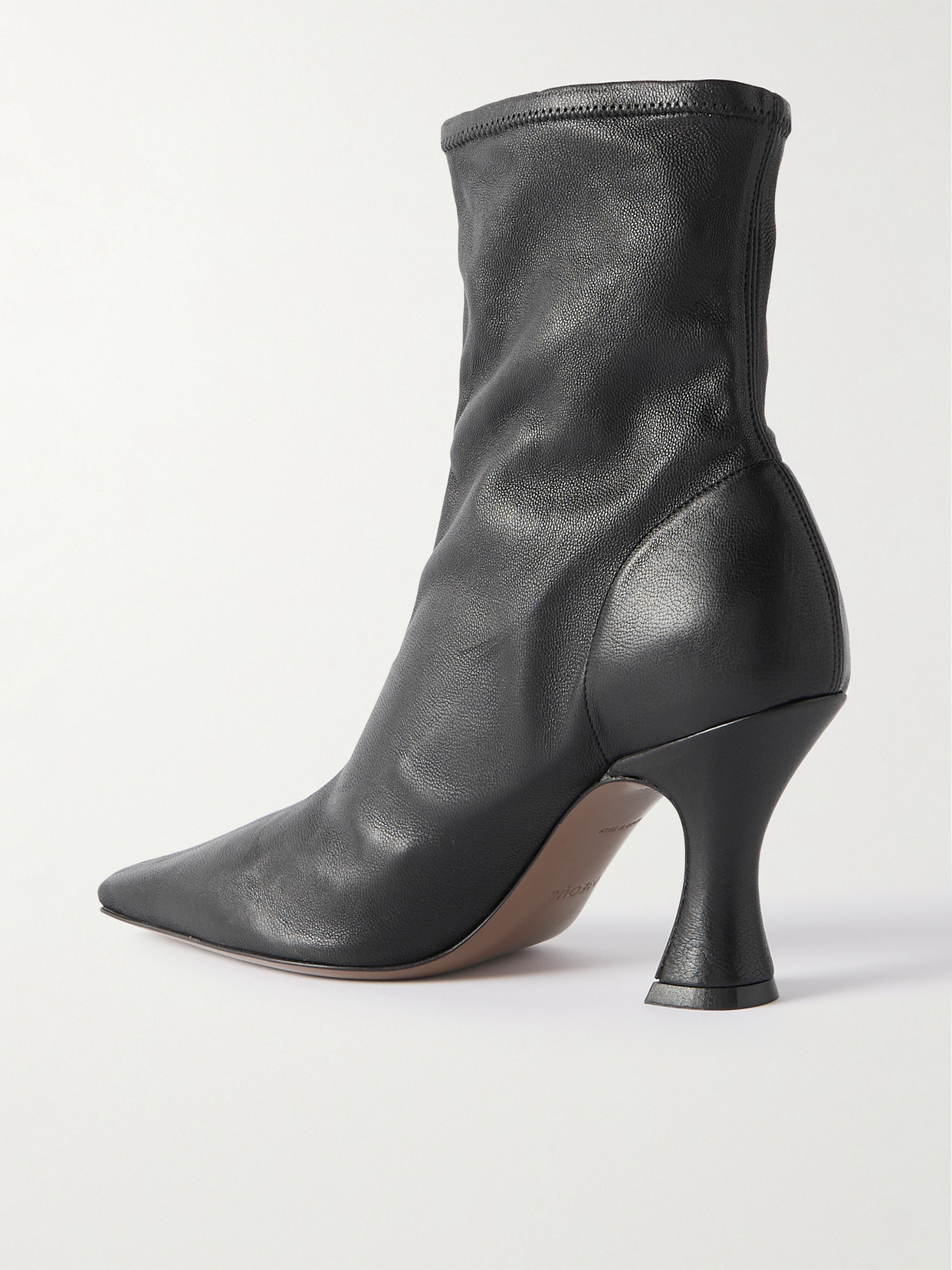 Shop Neous Ran Stretch-leather Ankle Boots In Black