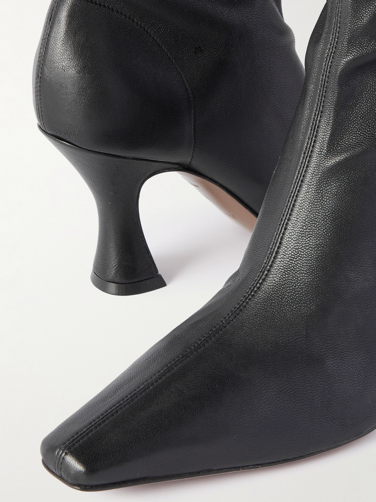 Shop Neous Ran Stretch-leather Ankle Boots In Black