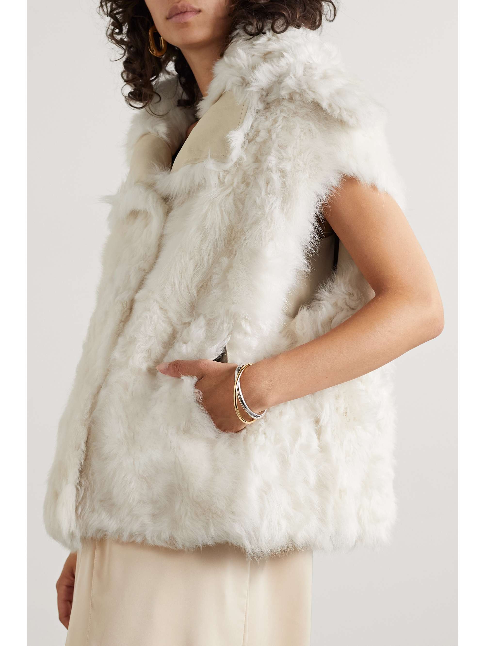 YVES SALOMON Shearling vest