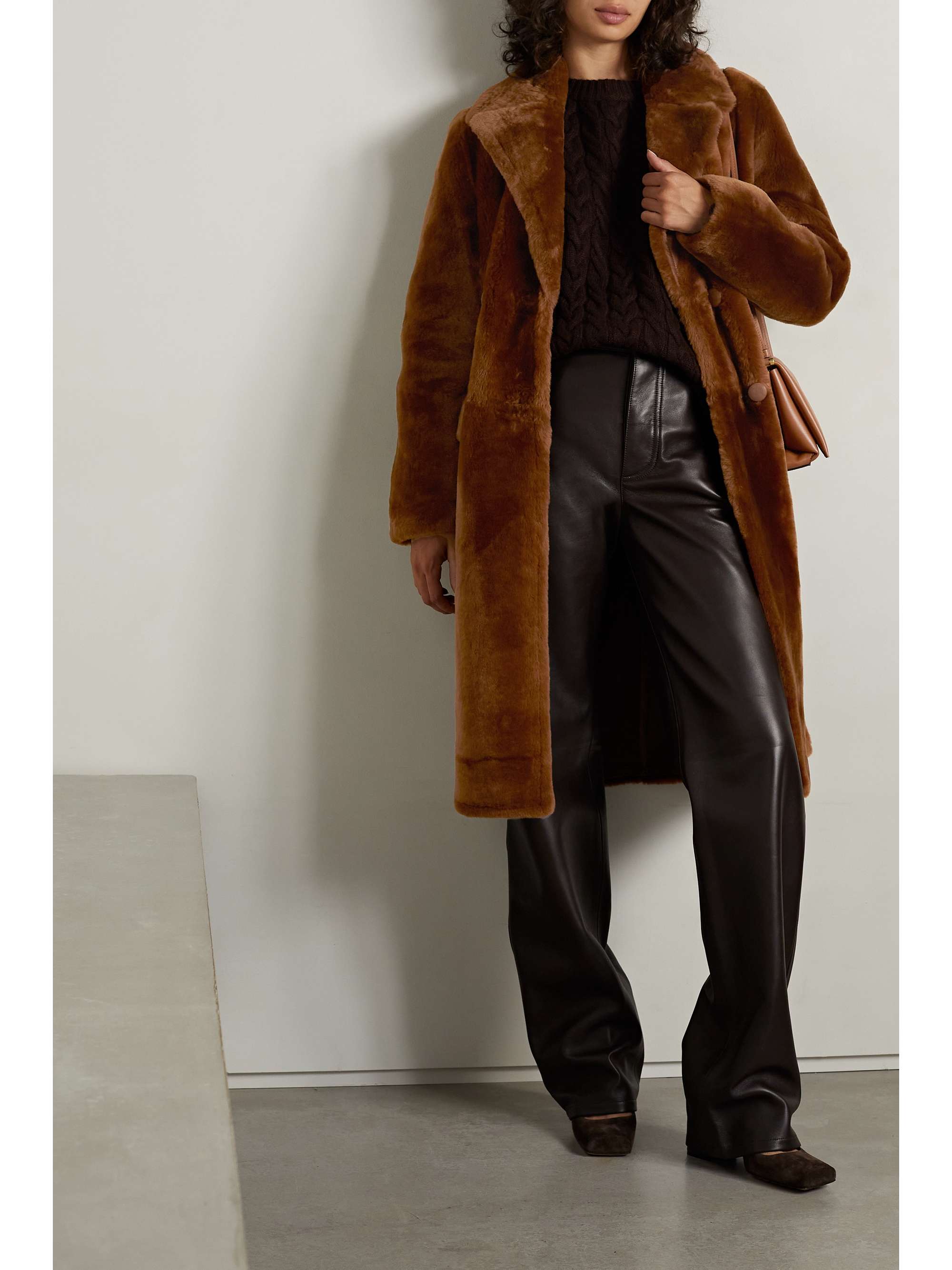 Badeværelse Bedst Legitim YVES SALOMON Double-breasted shearling coat | NET-A-PORTER