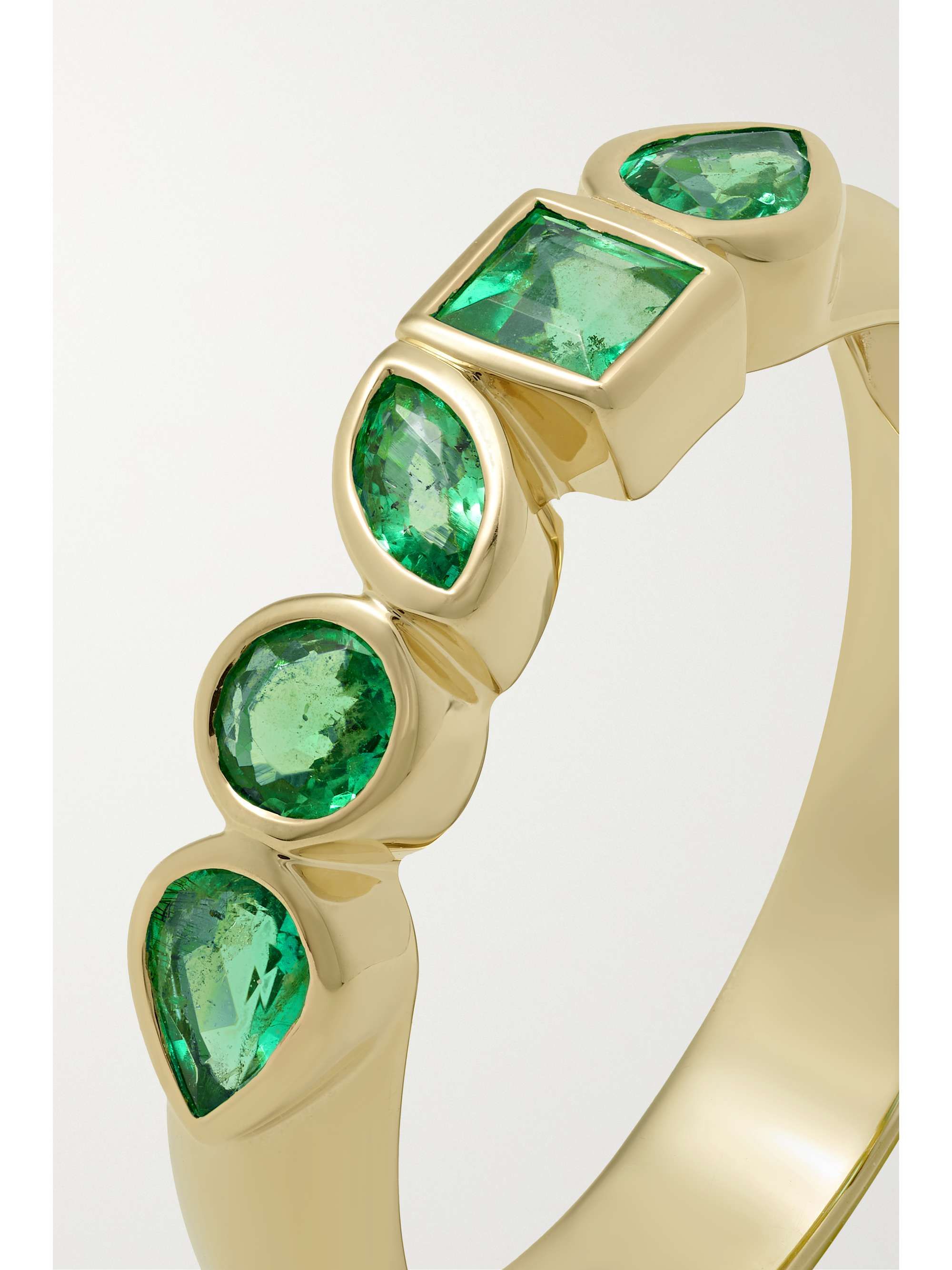 SORELLINA 18-karat gold emerald ring