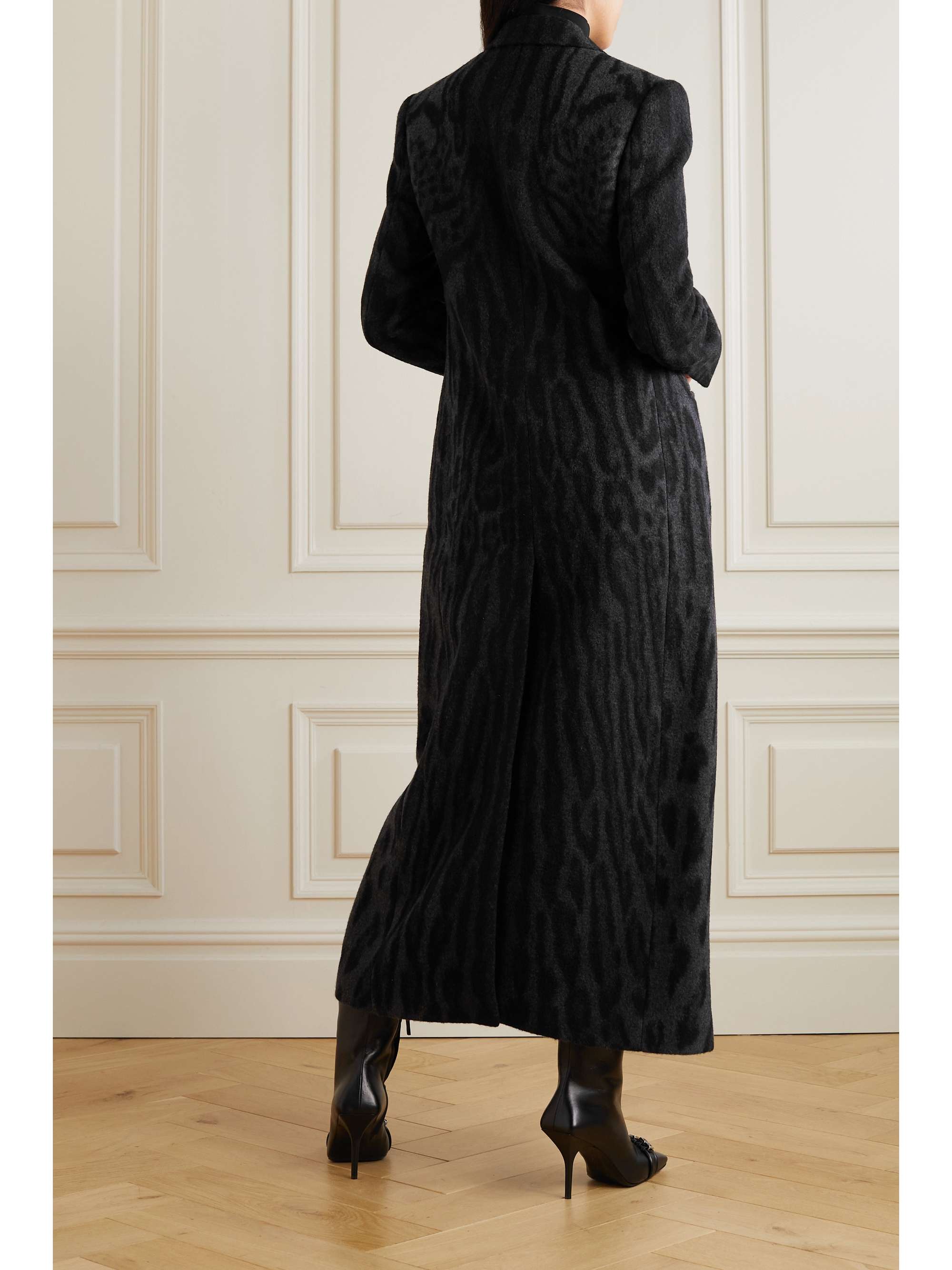 GIVENCHY Leopard-jacquard wool coat