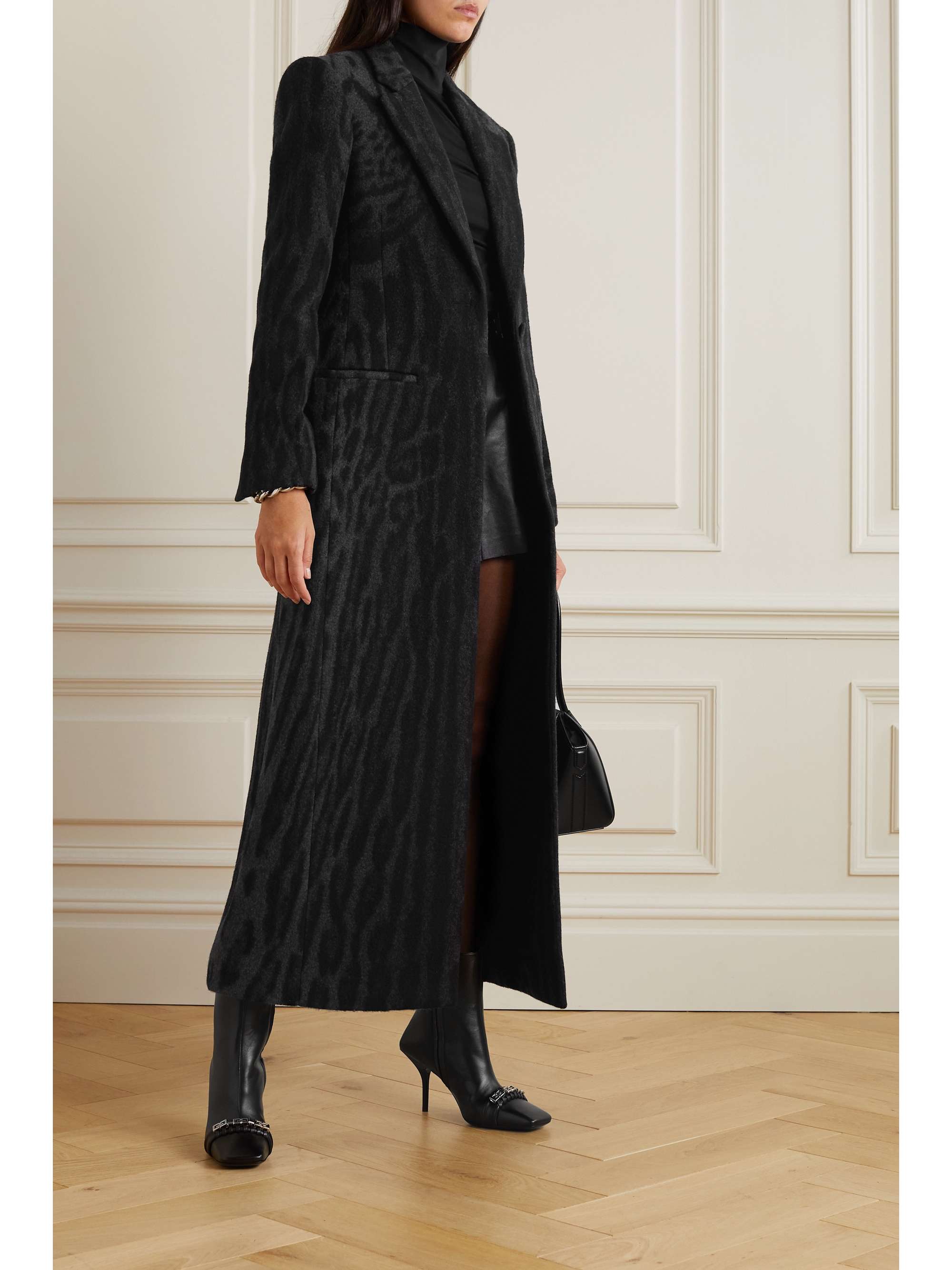 GIVENCHY Leopard-jacquard wool coat | NET-A-PORTER