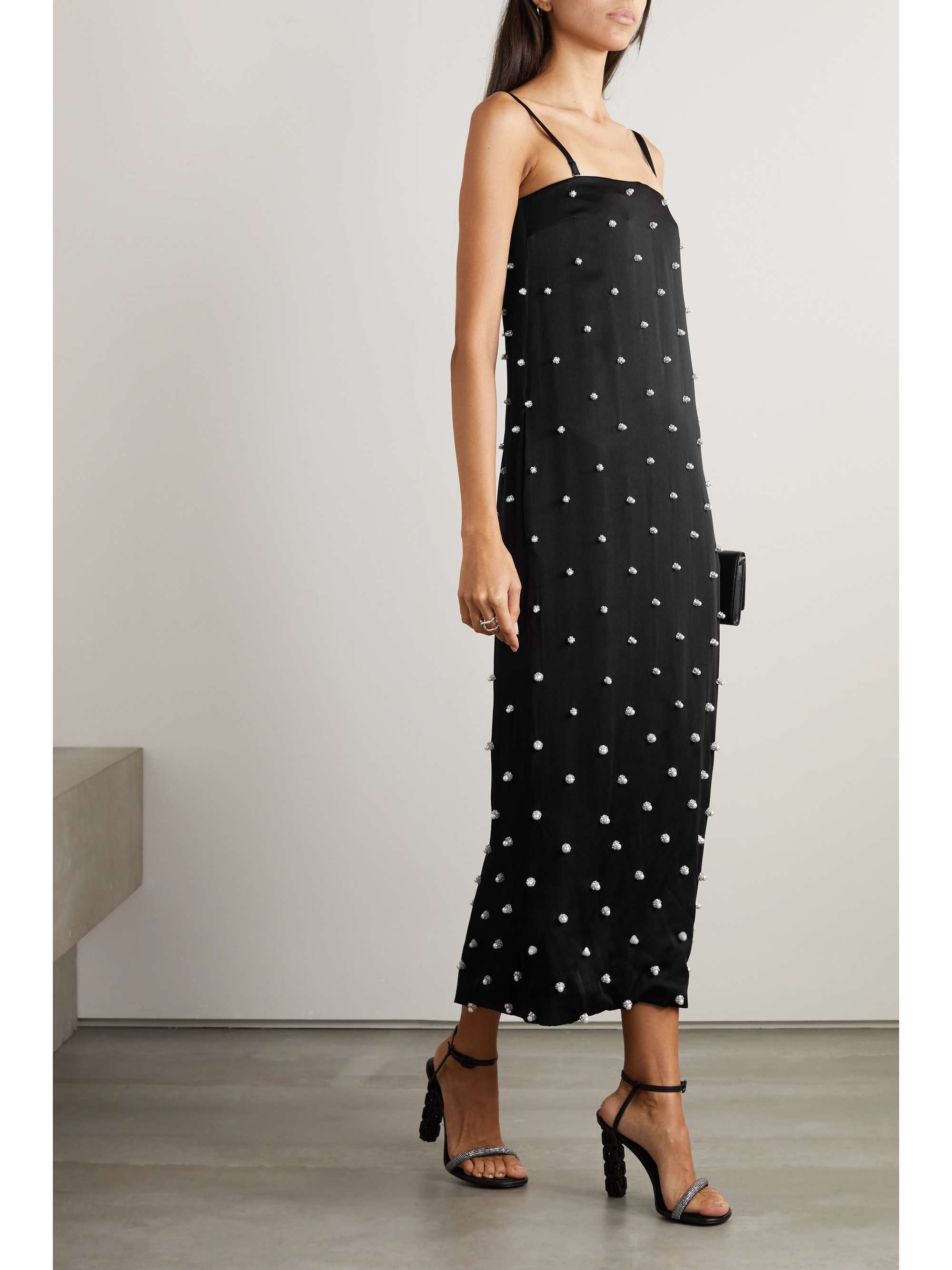 GIVENCHY Embellished crepe midi dress
