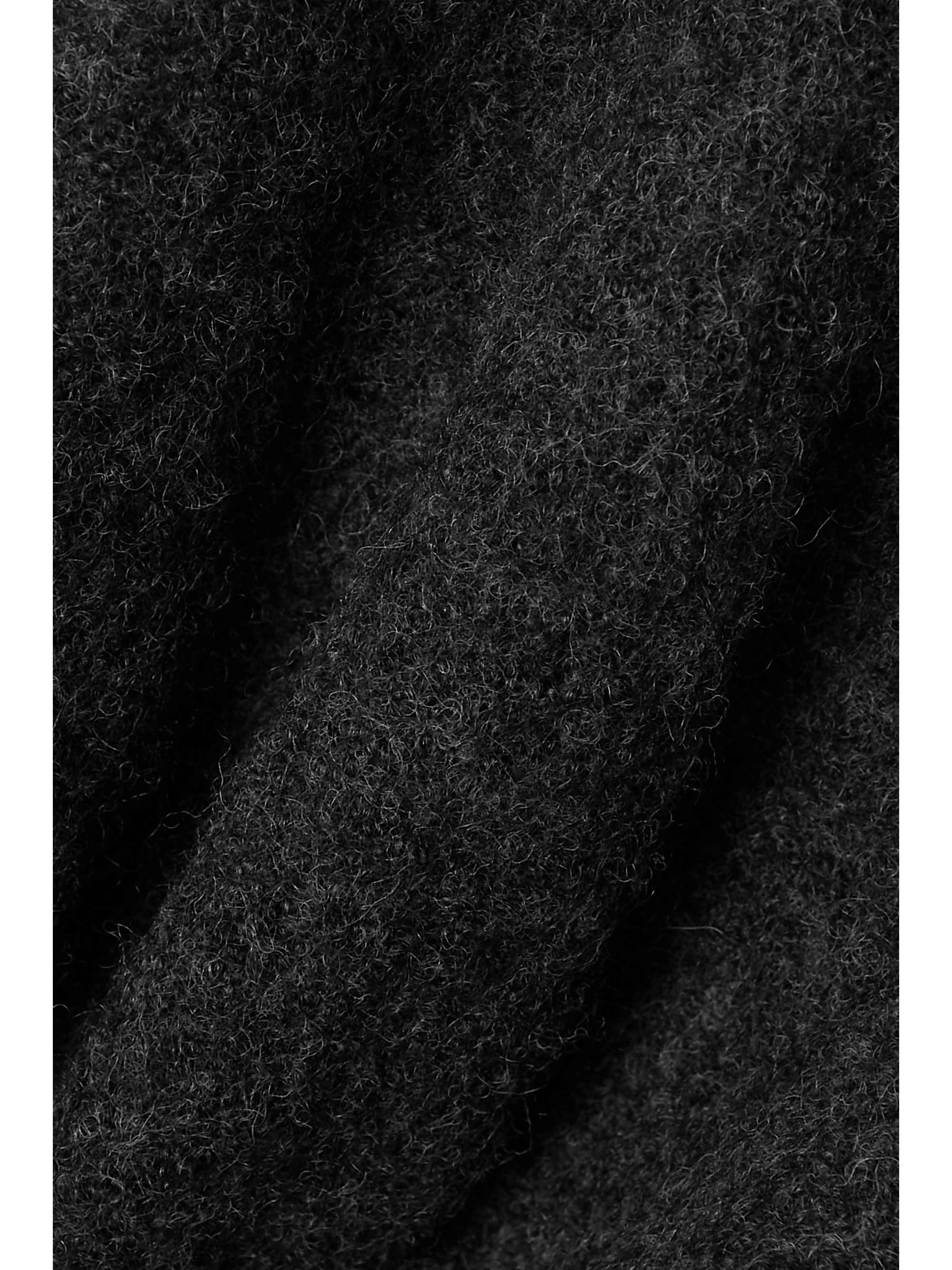 GIVENCHY Ruffled wool-felt top