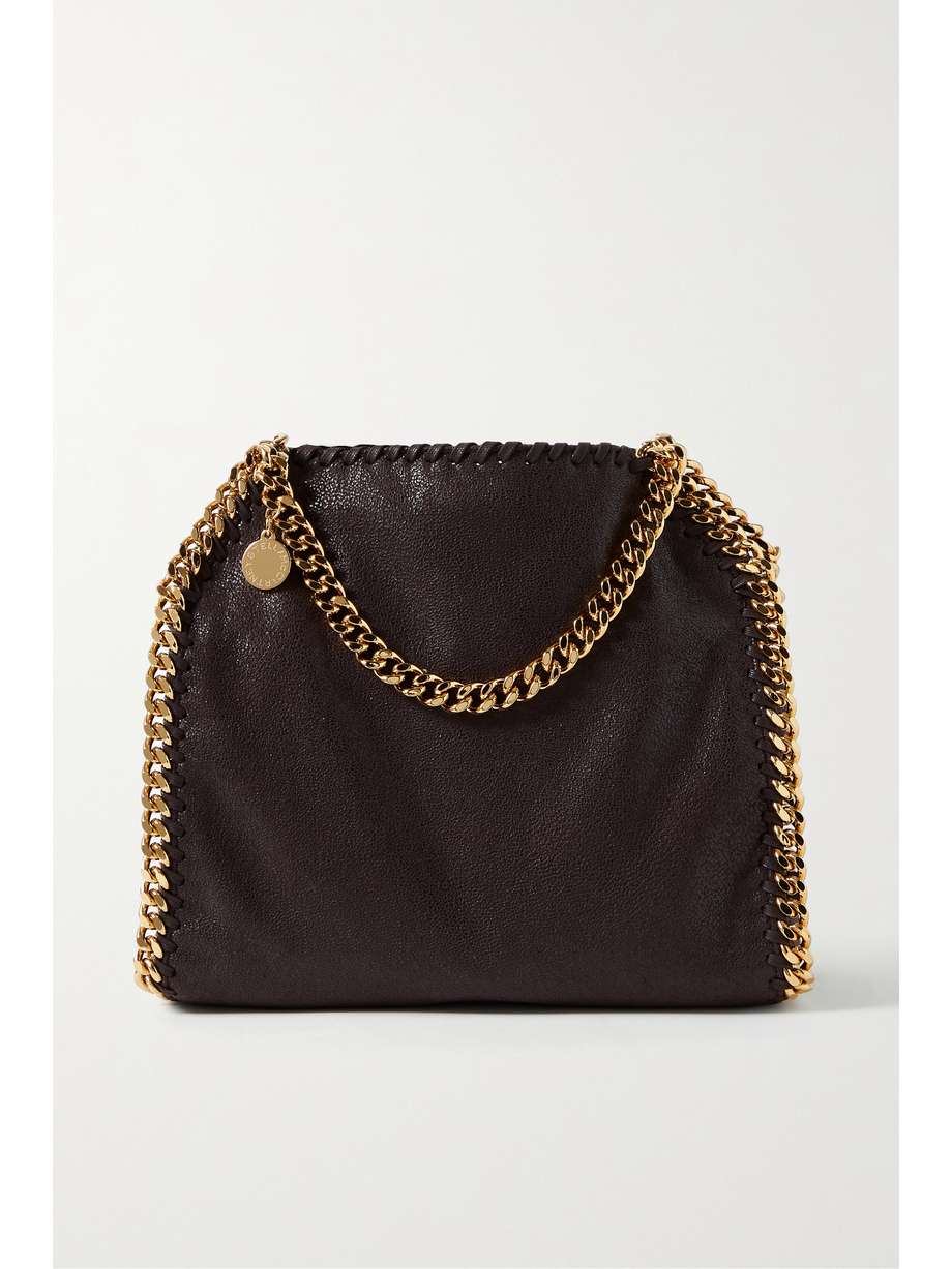 net-a-porter.com | The Falabella mini vegetarian brushed-leather tote