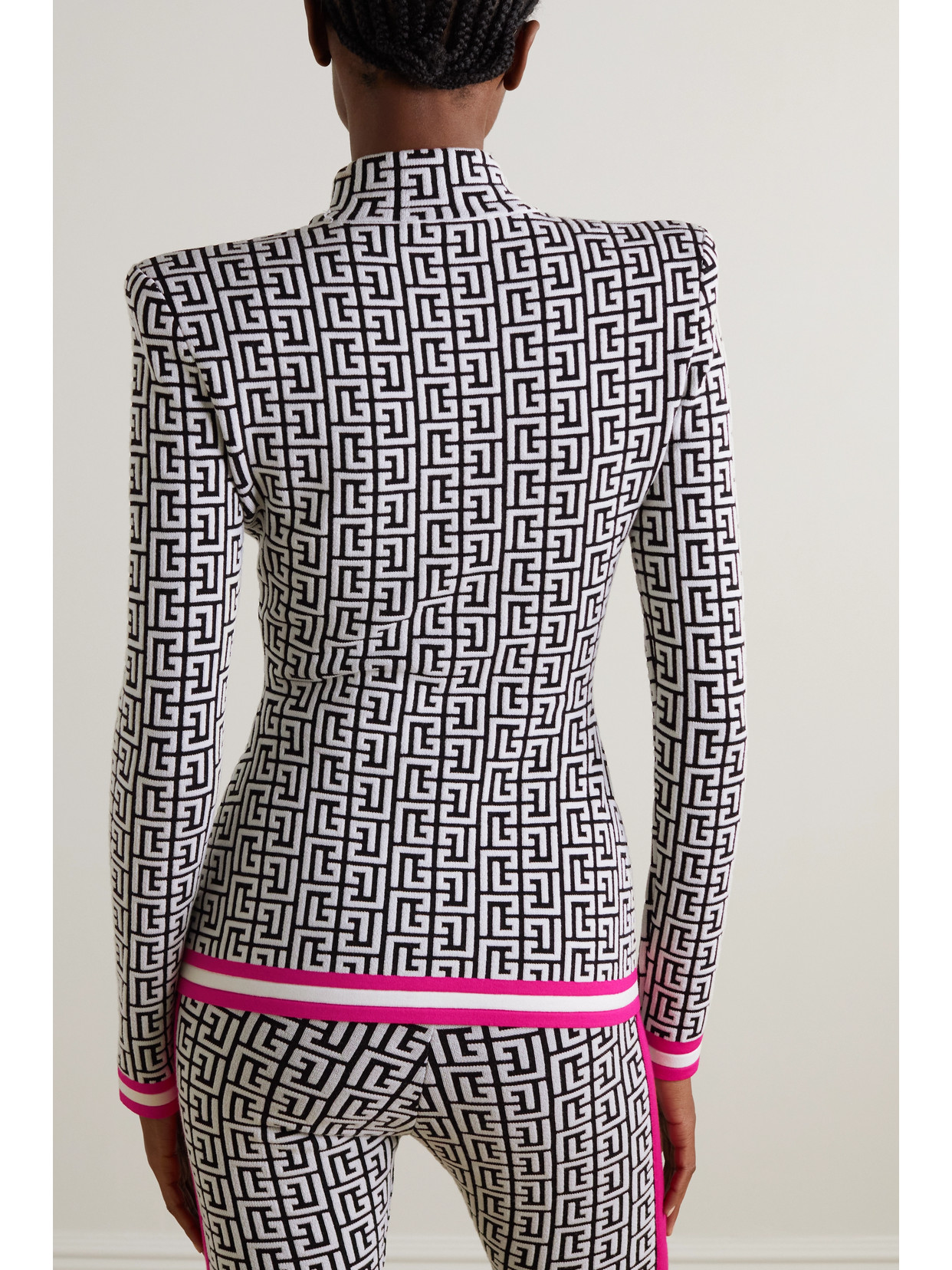 Jacquard-Knit Turtleneck Sweater