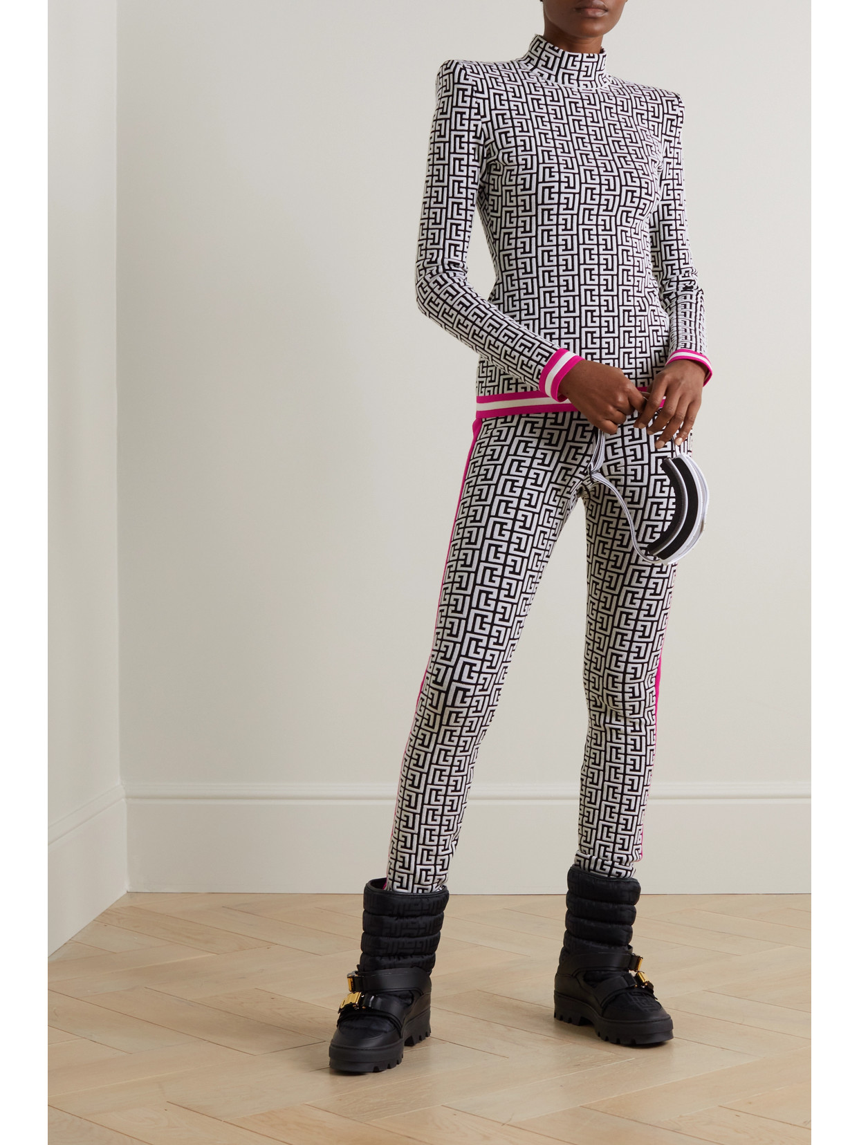 Jacquard-Knit Turtleneck Sweater