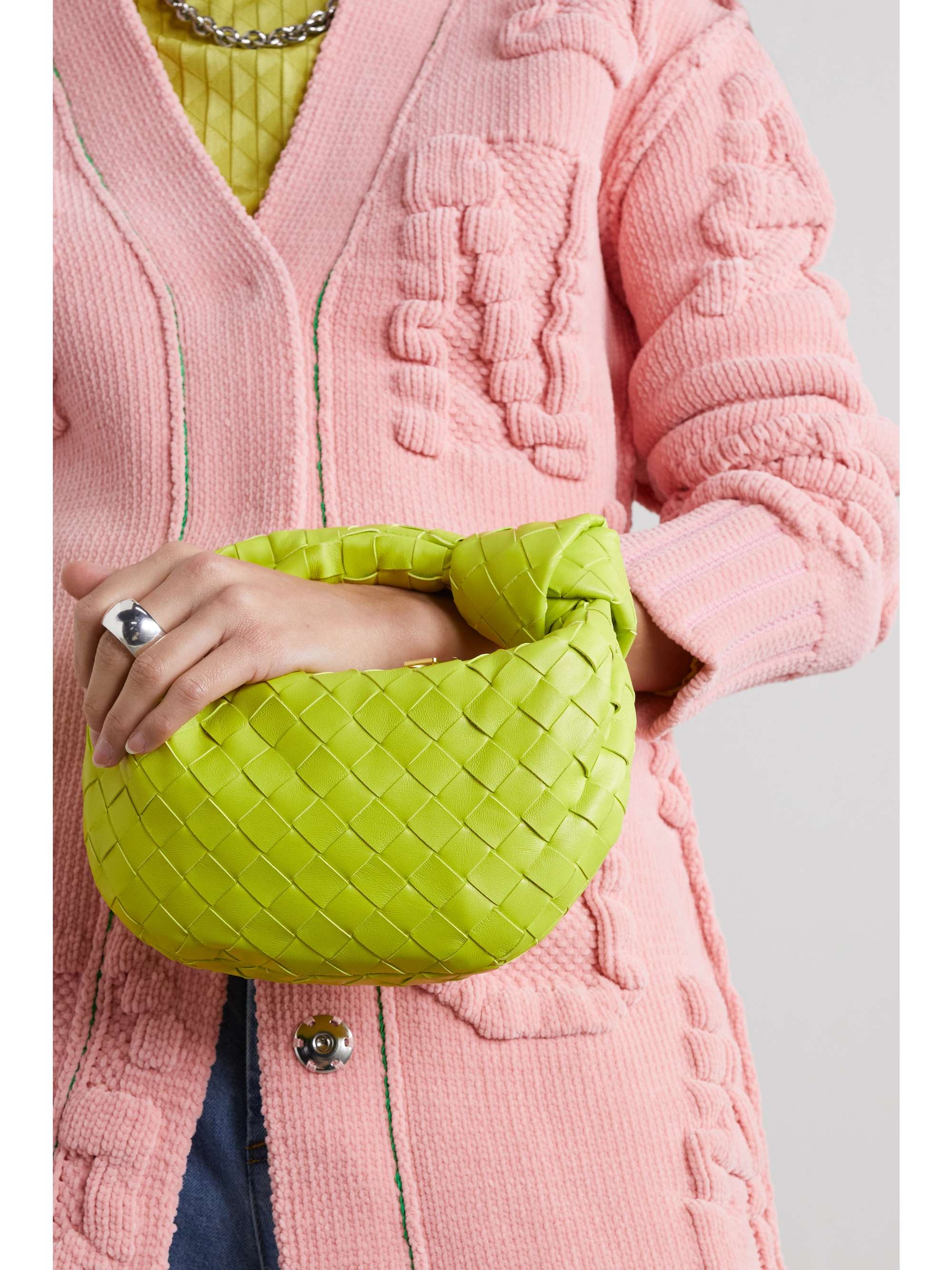 BOTTEGA VENETA Jodie mini knotted intrecciato leather tote