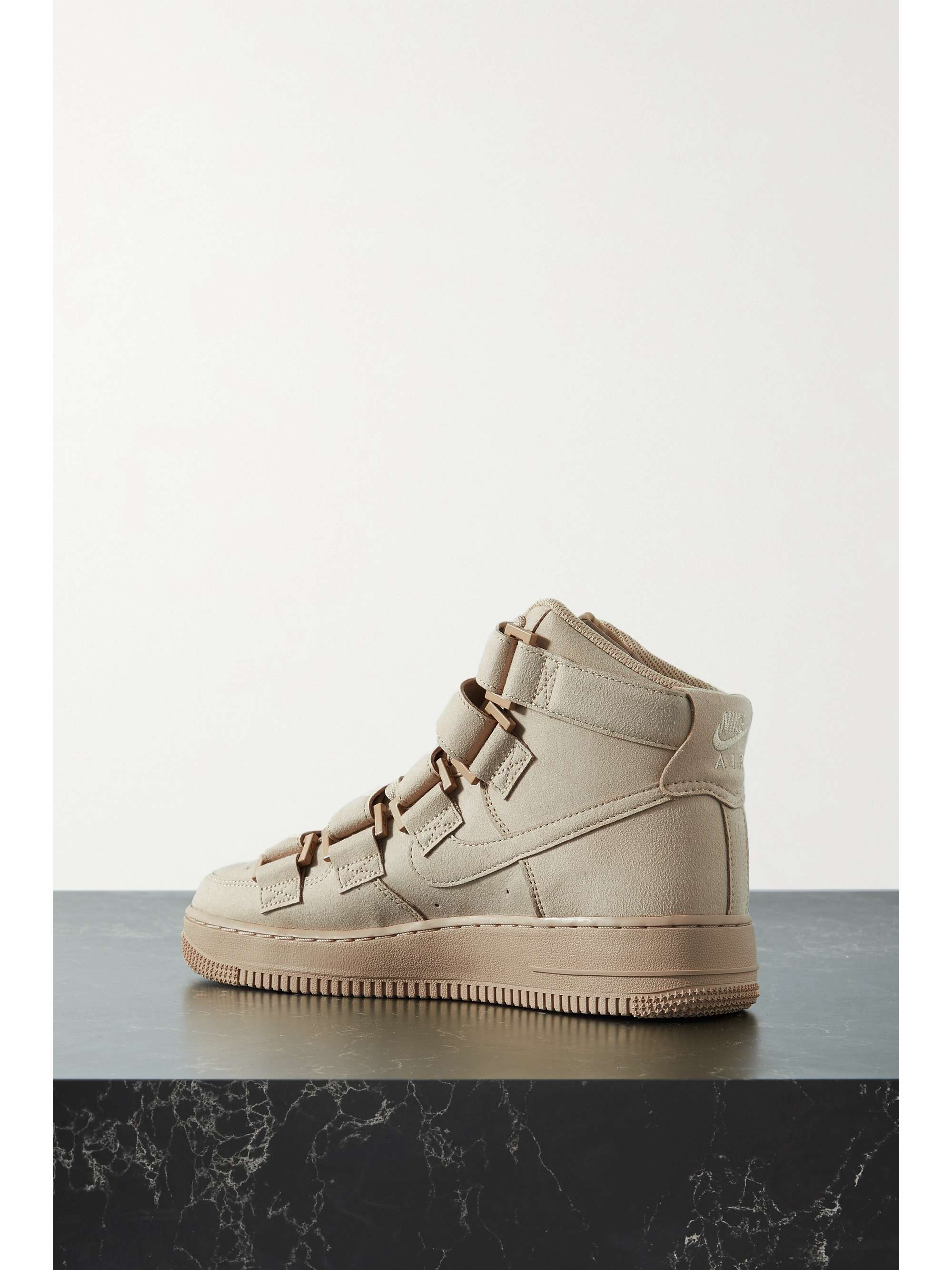 NIKE + Billie Eilish Air Force 1 felt high-top sneakers | NET-A-PORTER