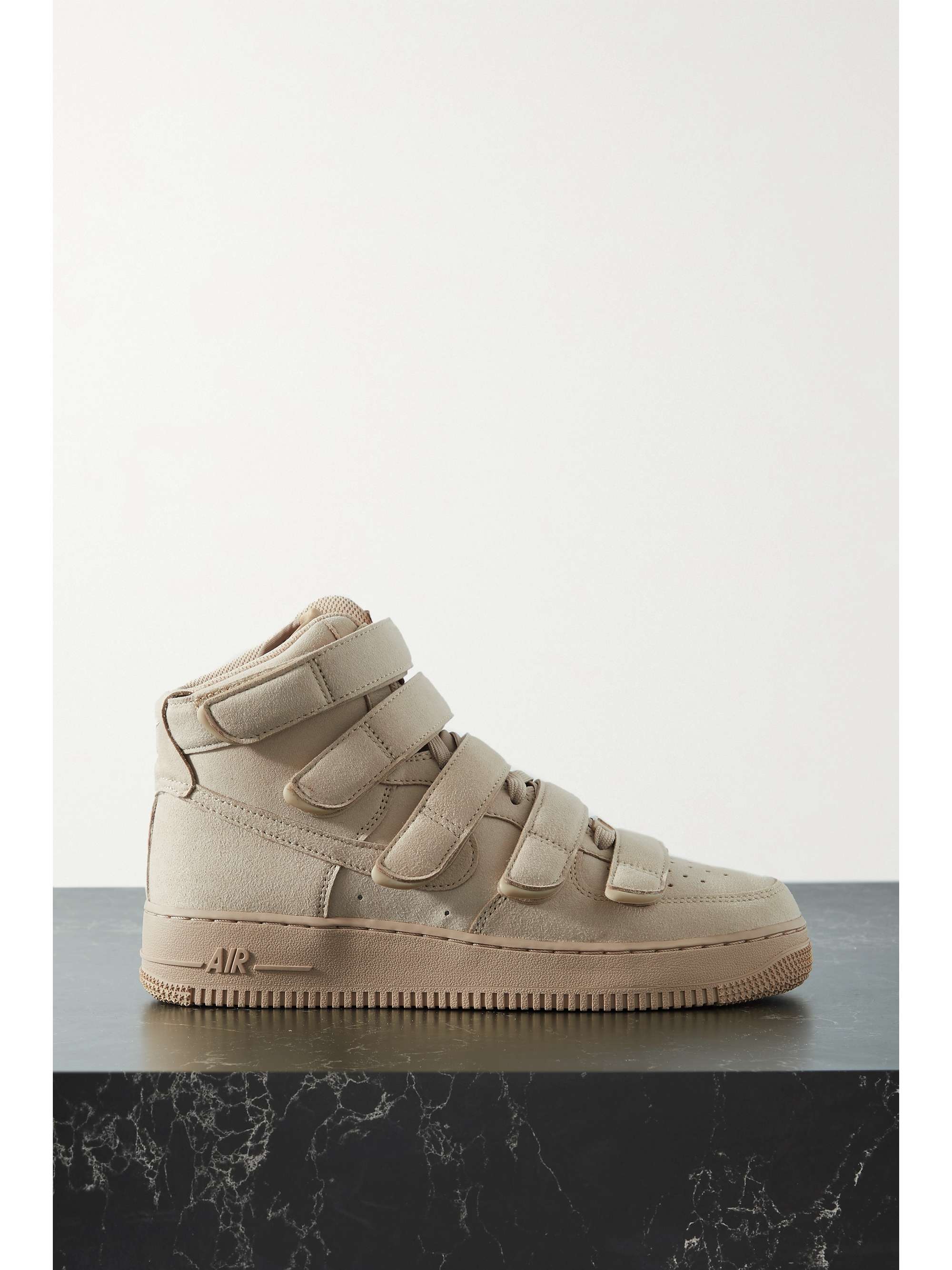 NIKE + Billie Eilish Air Force 1 felt high-top sneakers | NET-A-PORTER