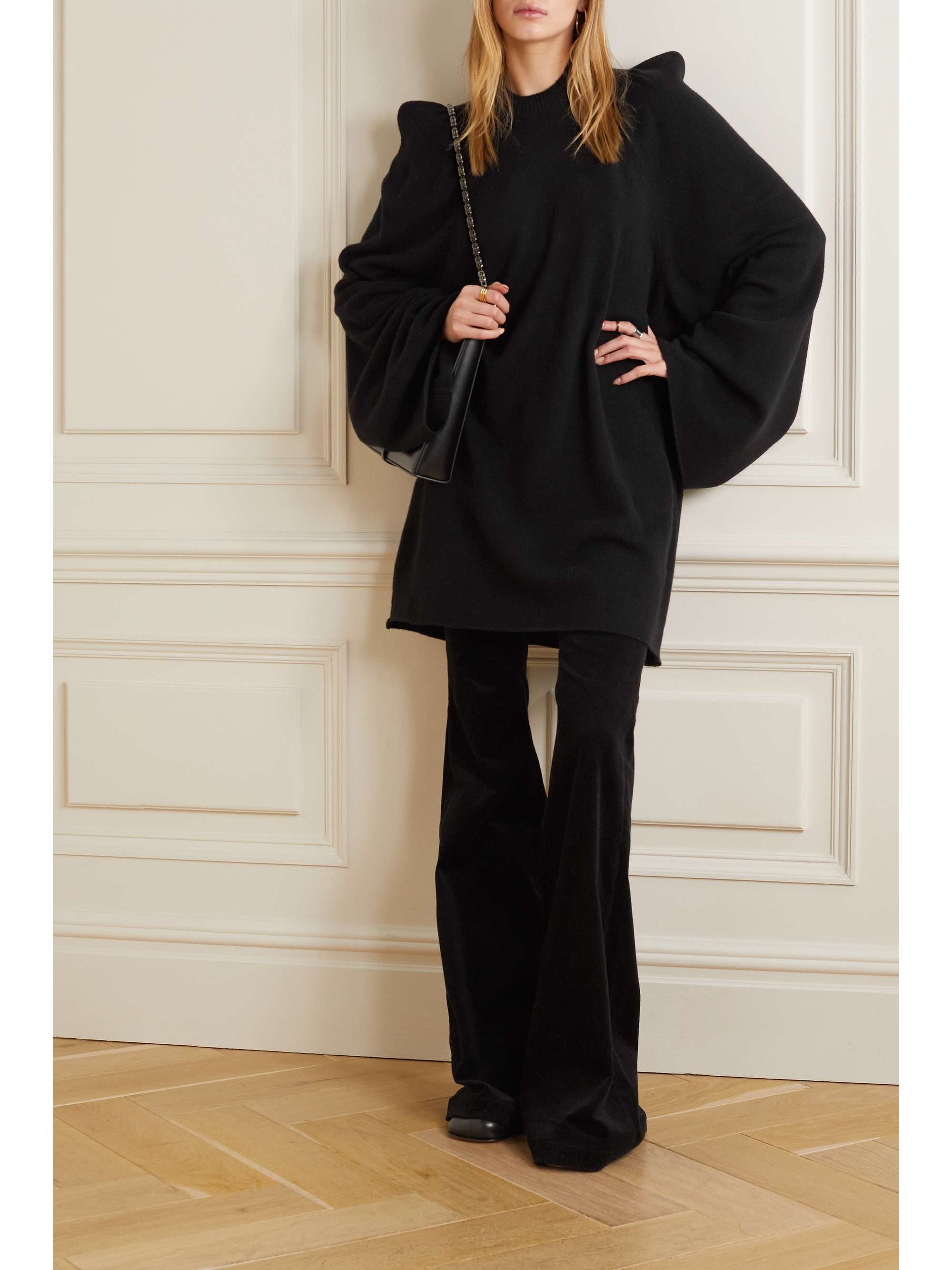 RICK OWENS Cashmere and wool-blend sweater
