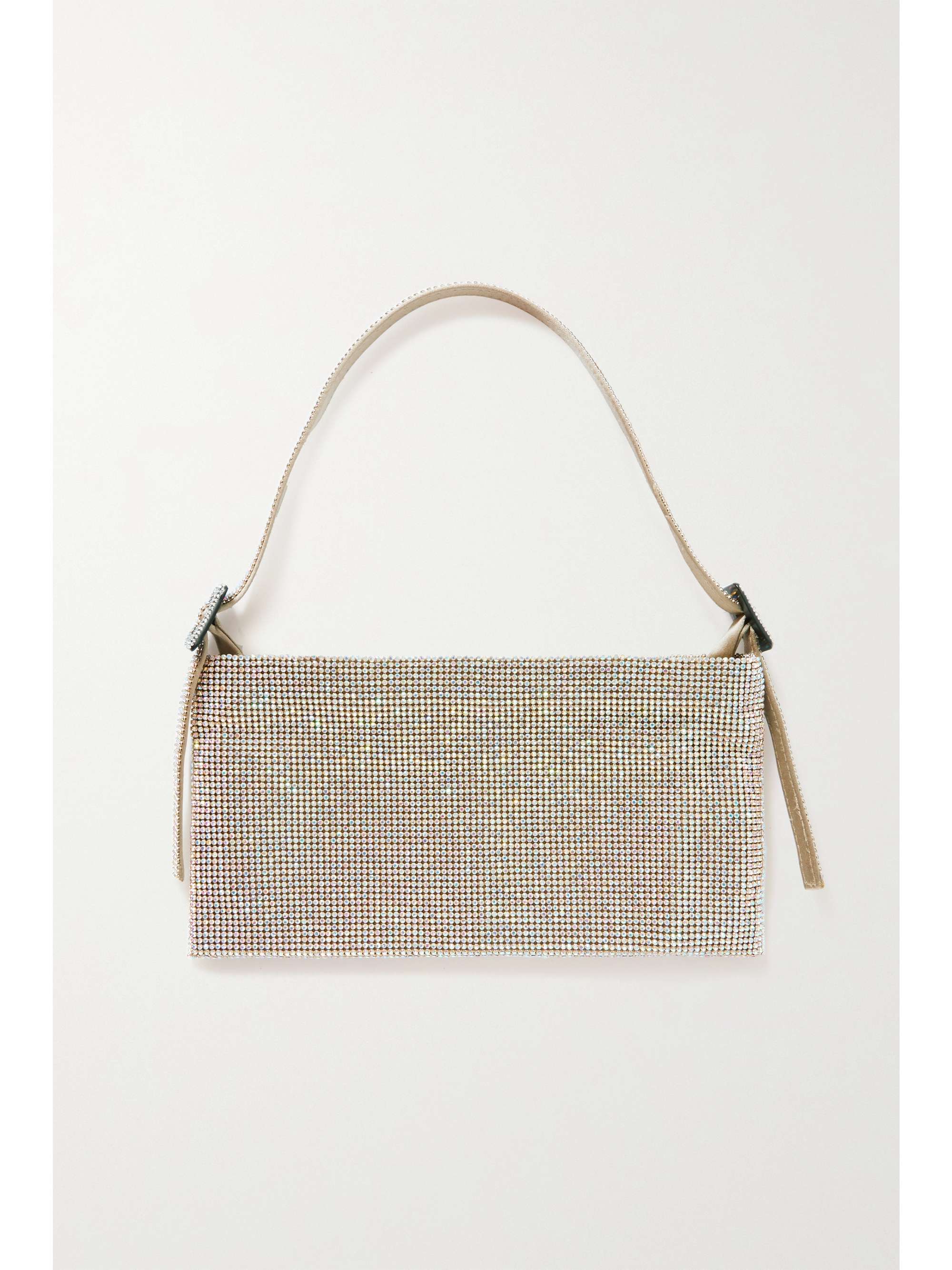 Your Best Friend La Grande crystal-embellished satin shoulder bag