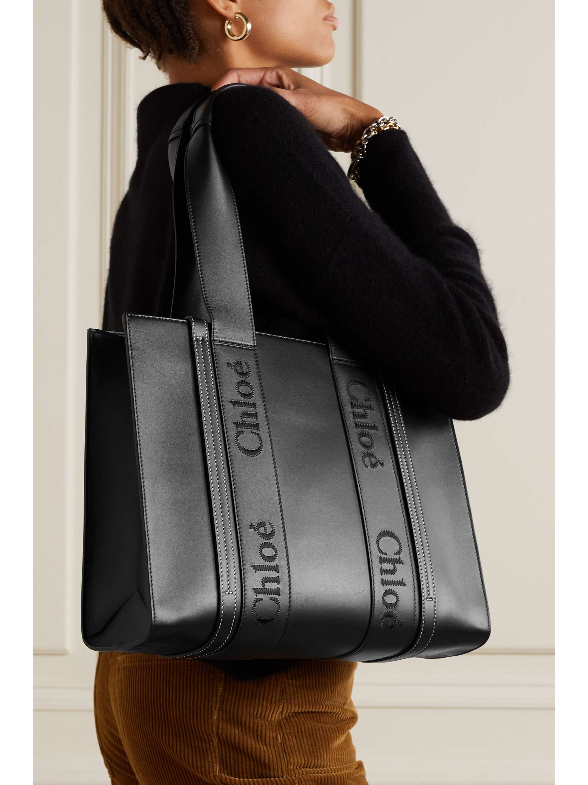 Chloe Woody Tote Black | ubicaciondepersonas.cdmx.gob.mx