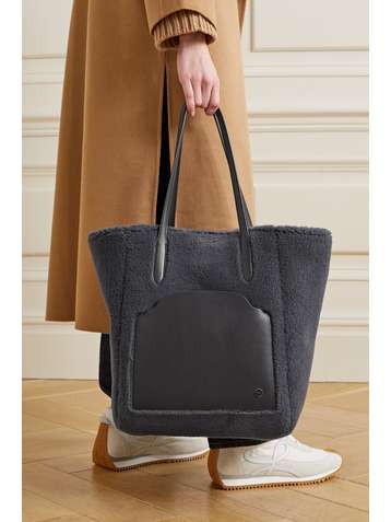 Bale Medium Suede Tote Bag in Beige - Loro Piana