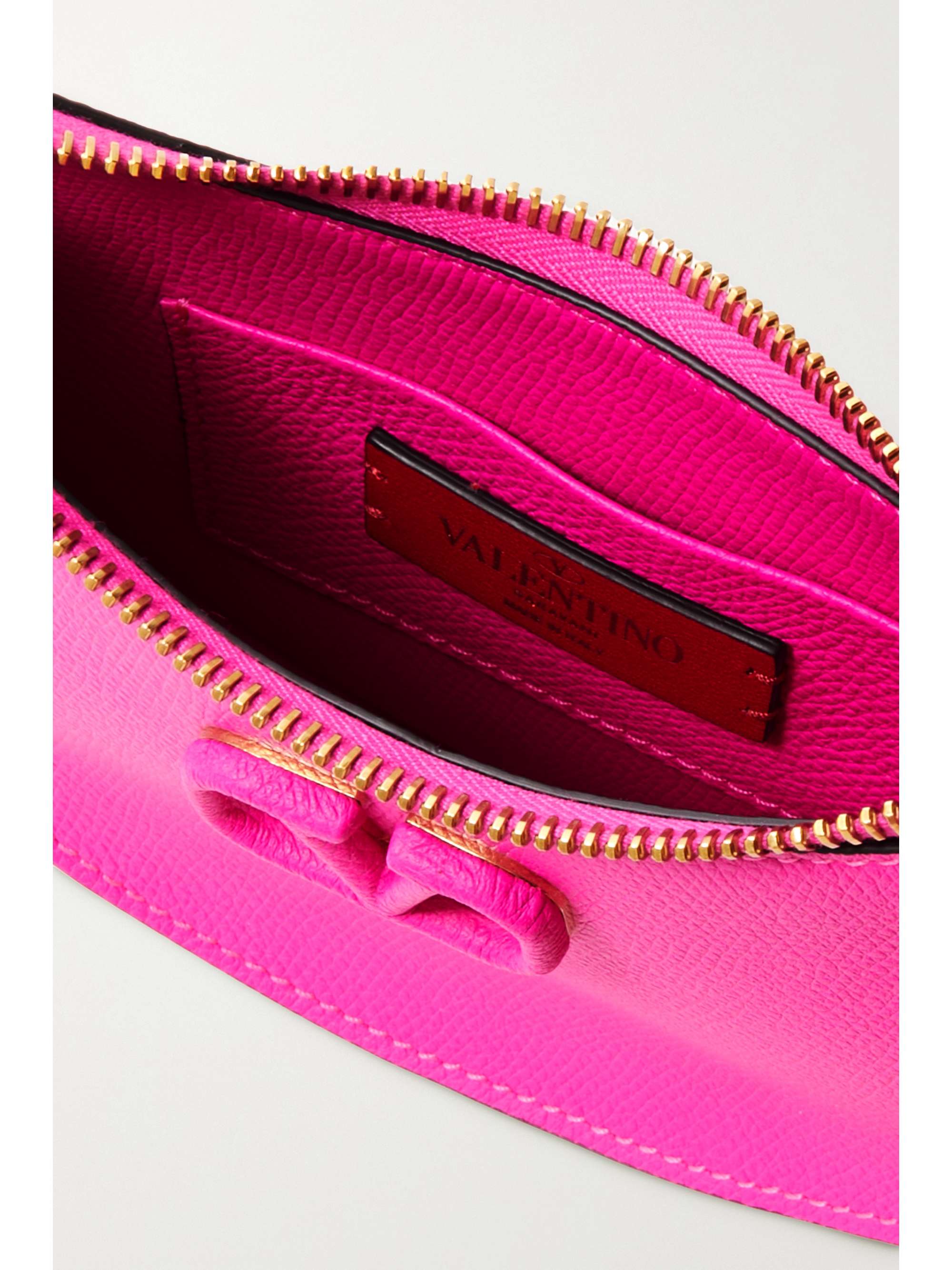 VALENTINO GARAVANI VLOGO mini textured-leather shoulder bag