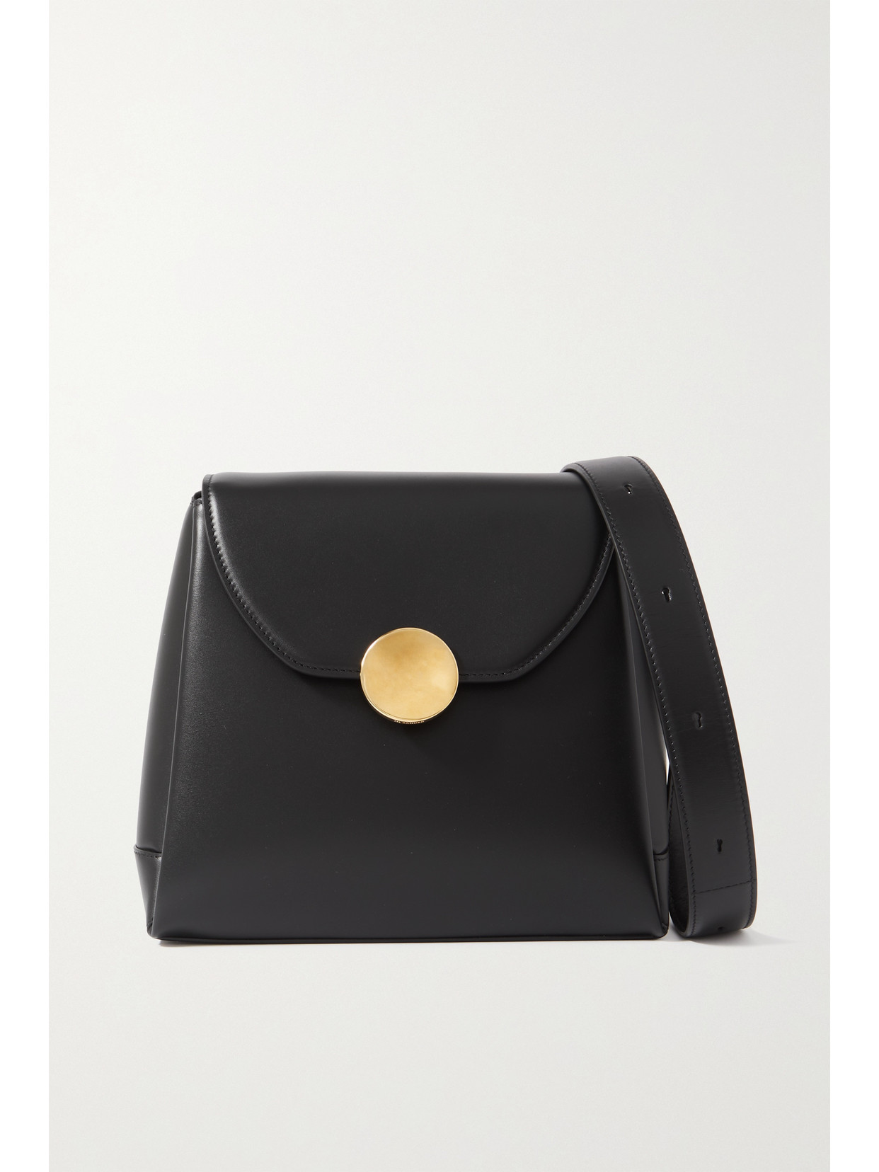 Jil Sander Leather Shoulder Bag - Black