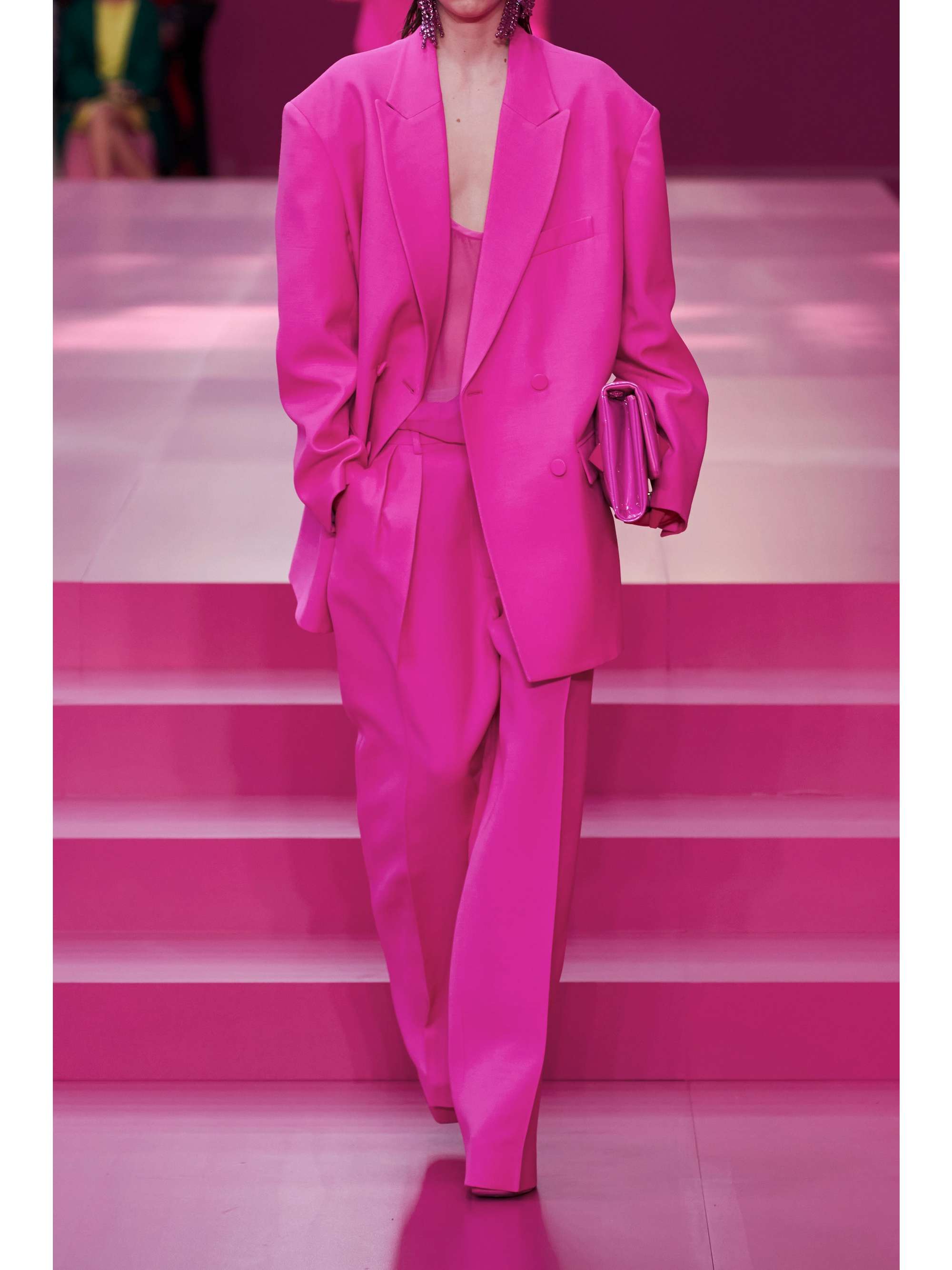 VALENTINO GARAVANI Pleated wool and silk-blend crepe wide-leg pants