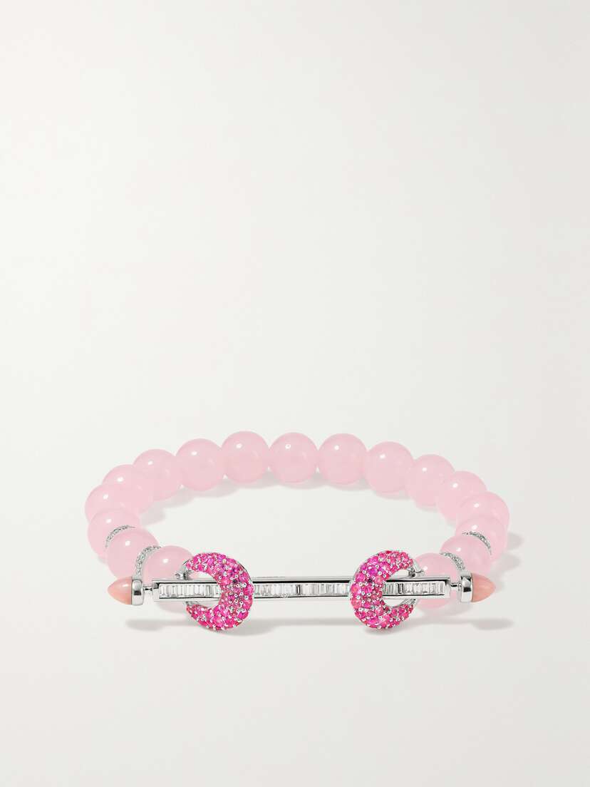 Ananya 18-karat White Gold Multi-stone Bracelet