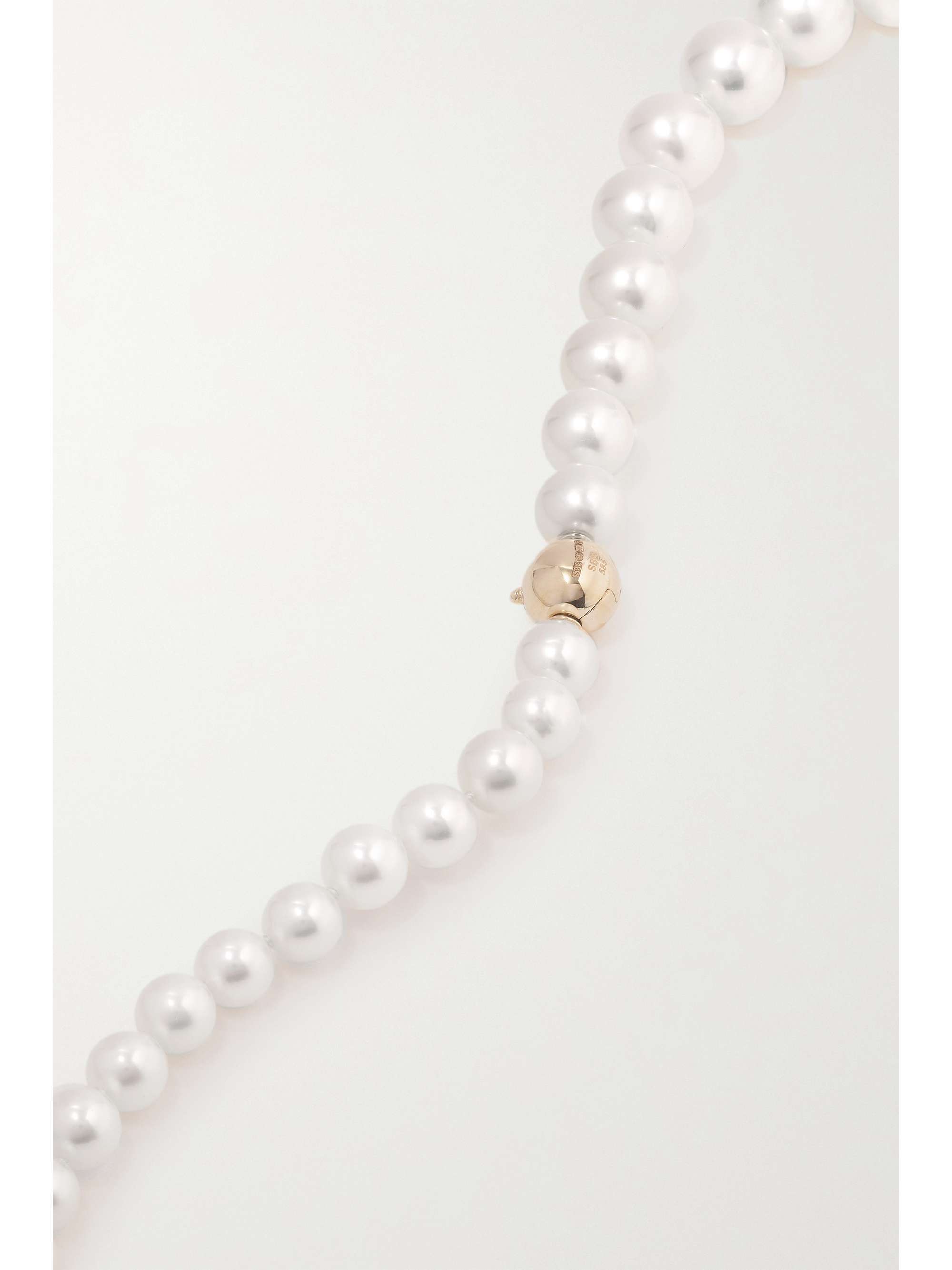 SOPHIE BILLE BRAHE Peggy Rosette 14-karat gold pearl necklace