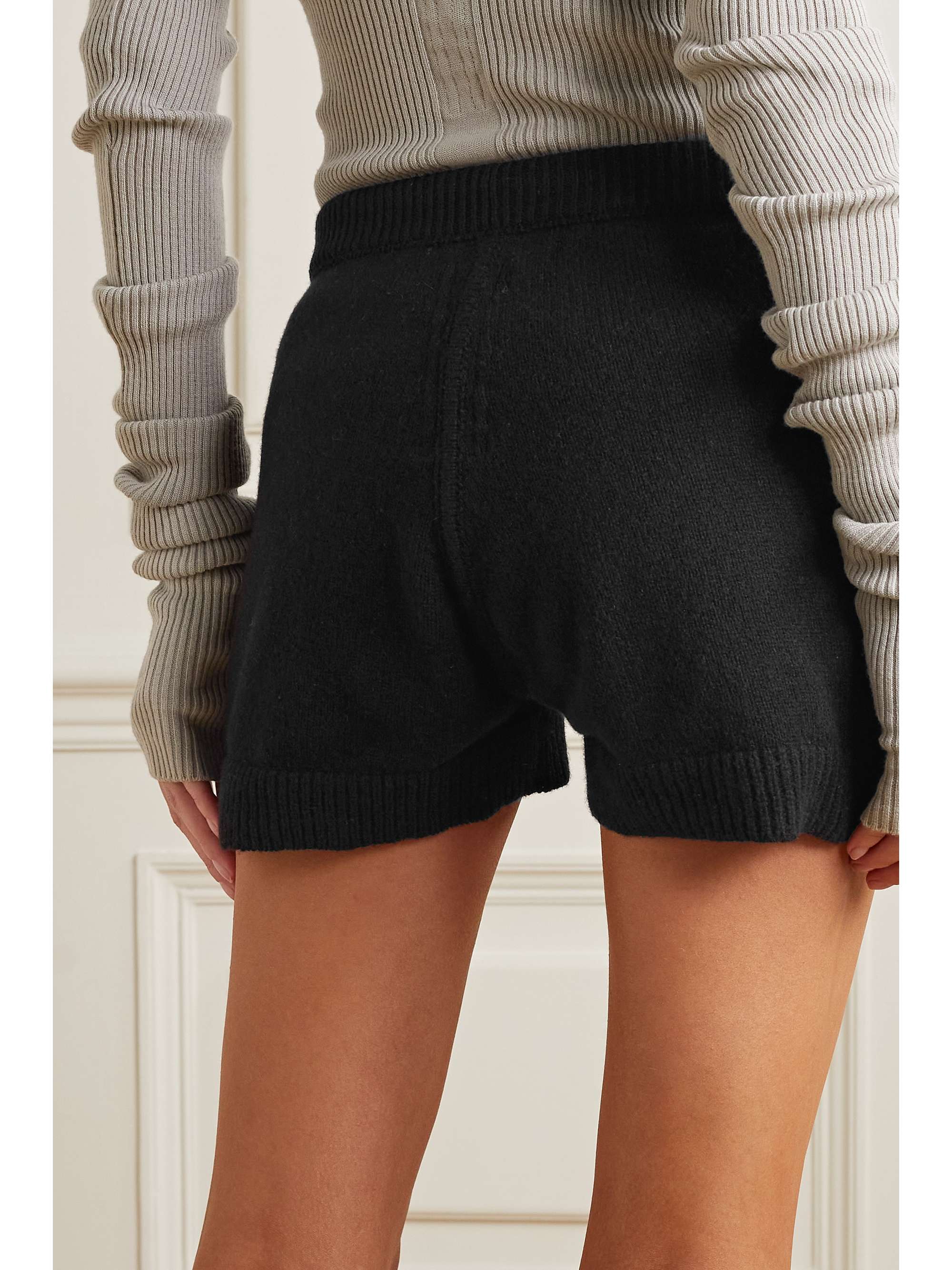 RICK OWENS شورت من مزيج الكشمير