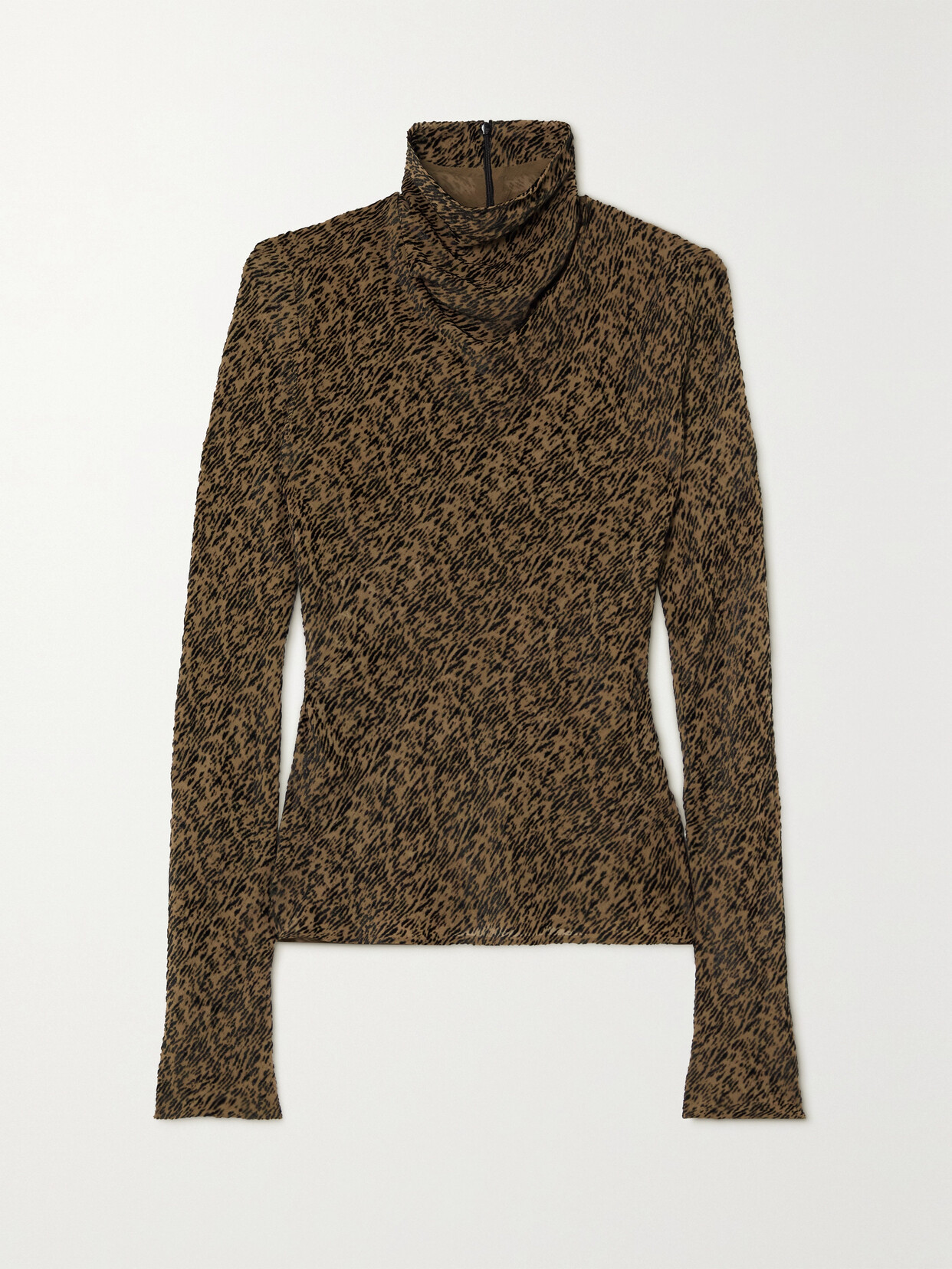 Petar Petrov Lav Leopard-print Devoré Silk-blend Top