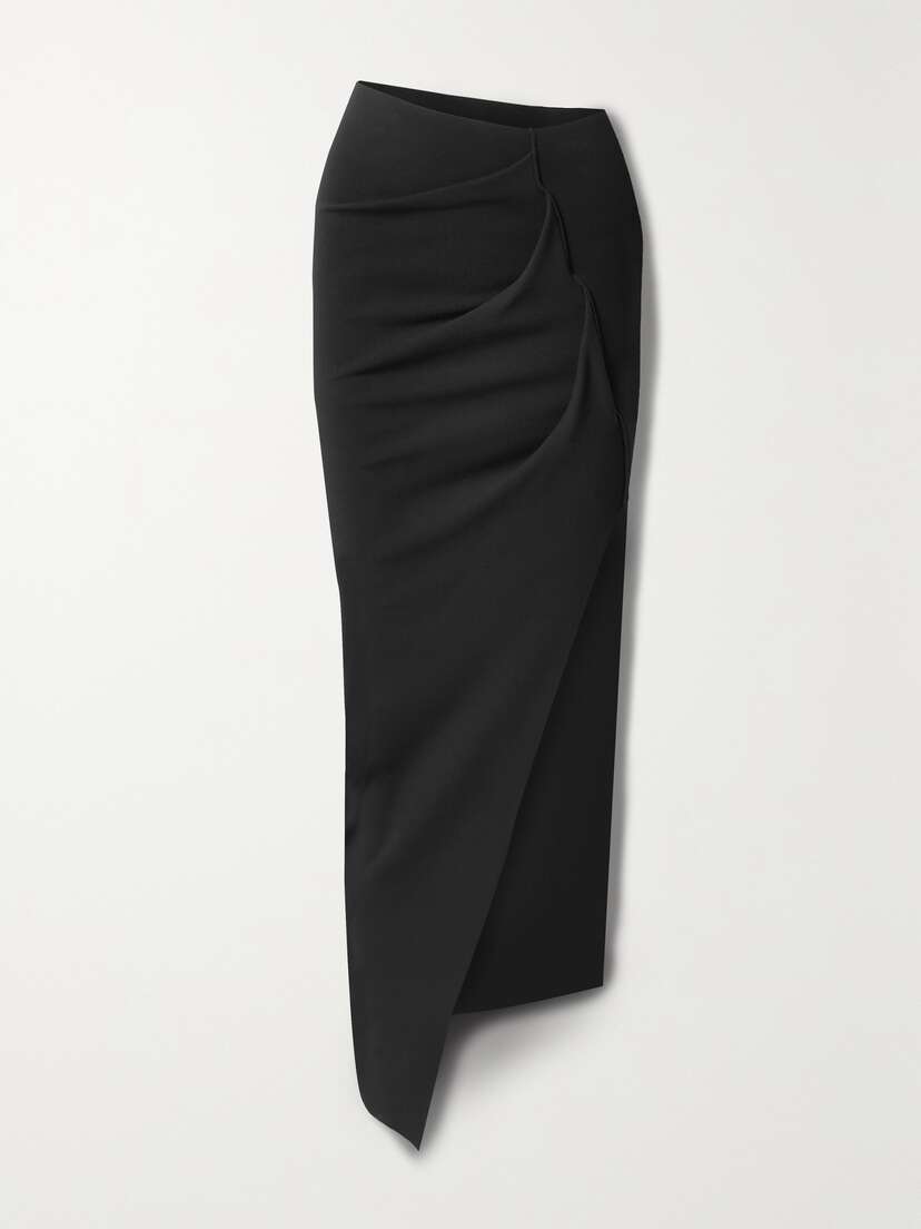 Rick Owens Rent Ruched Ponte Maxi Skirt - x large