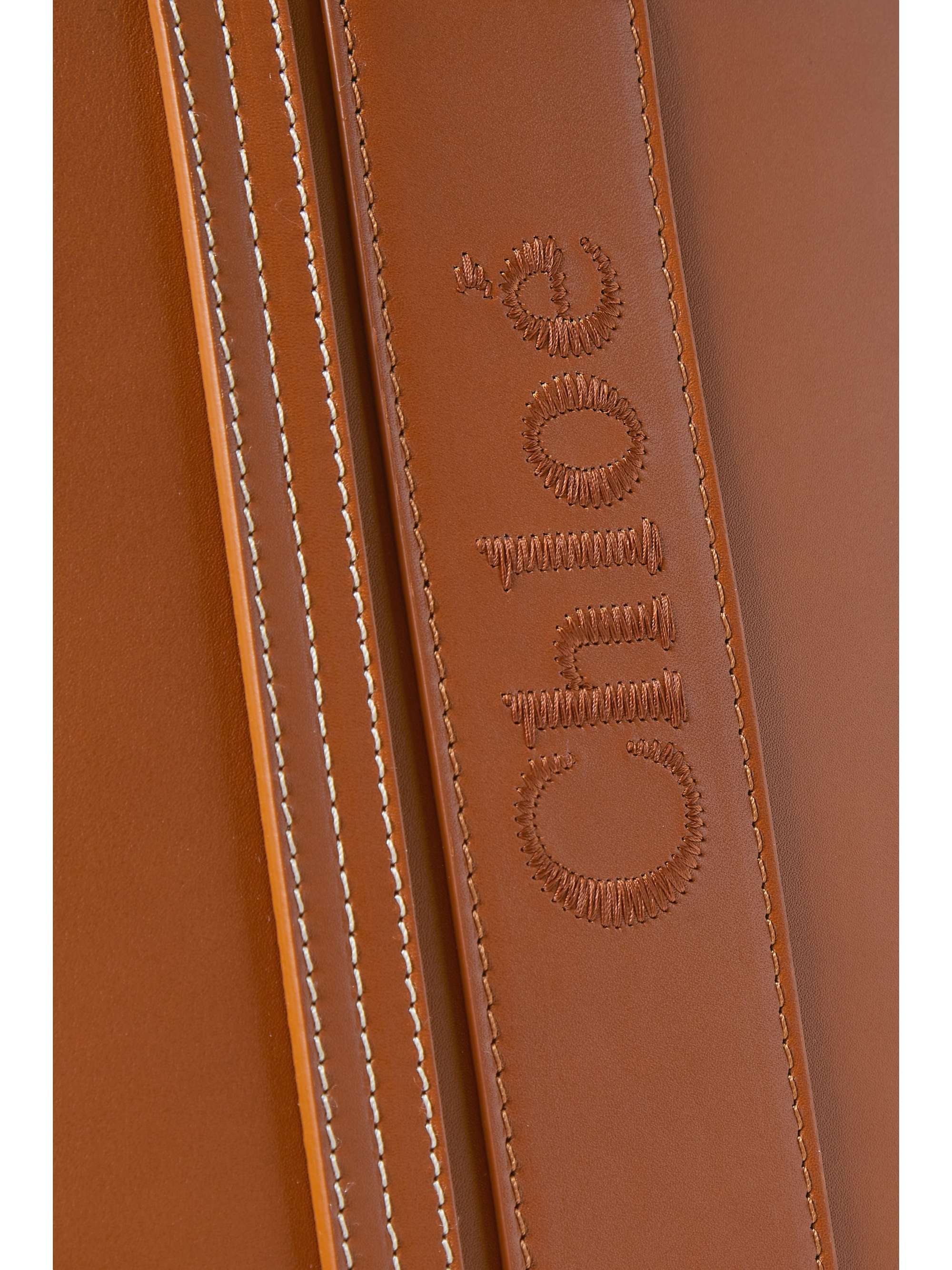 CHLOÉ Woody large embroidered leather tote