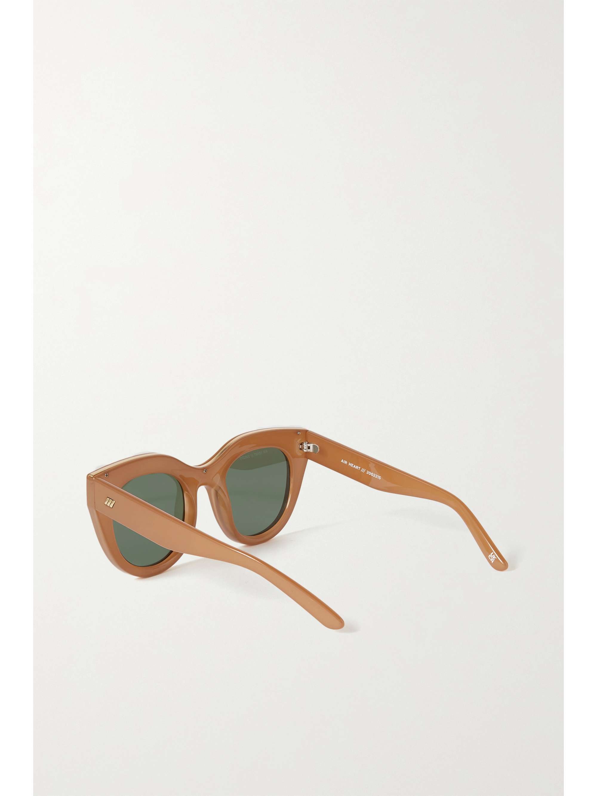 LE SPECS Air Heart cat-eye acetate and gold-tone sunglasses