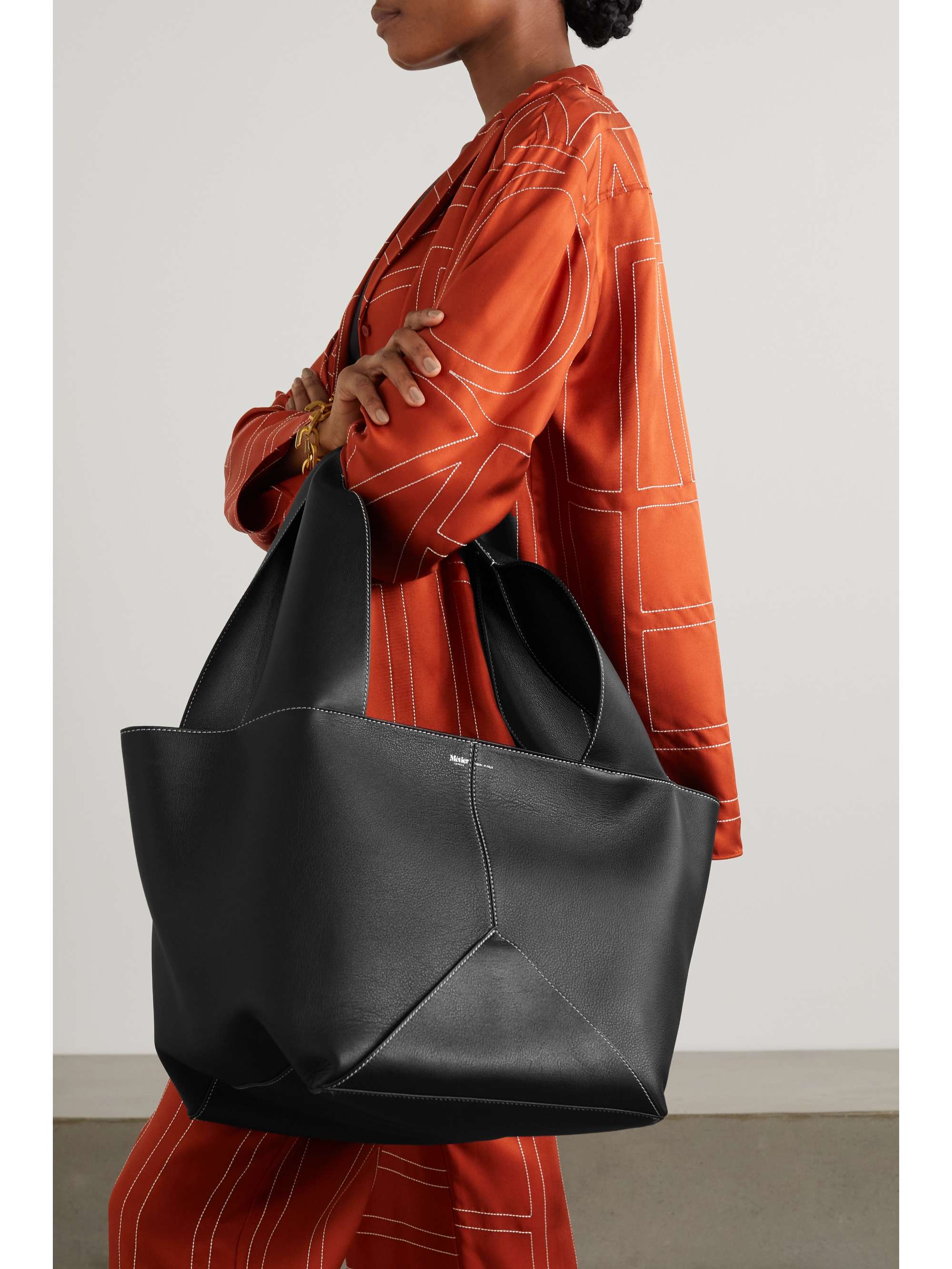 MÉTIER Market large paneled leather tote