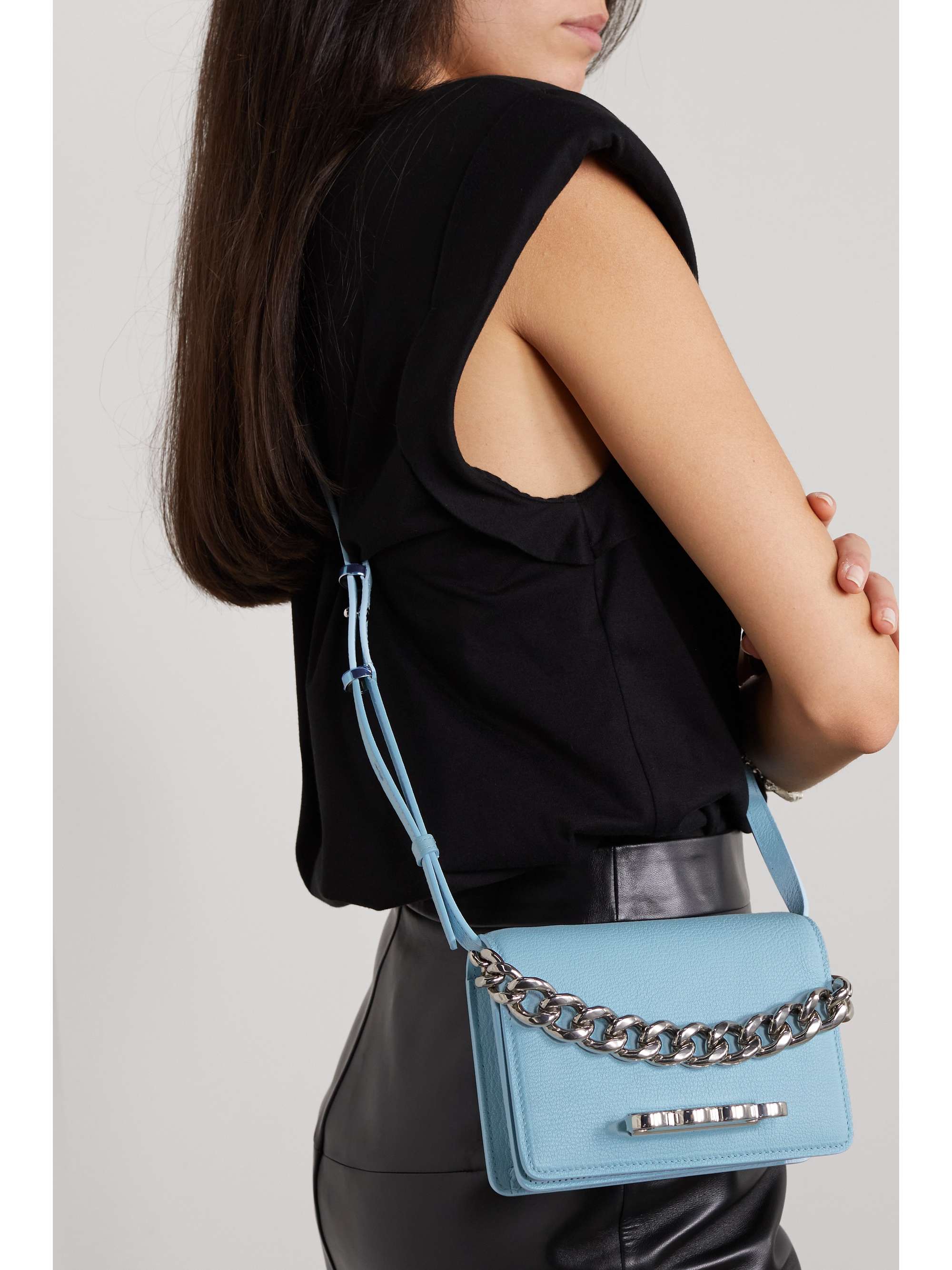 Four Ring embellished leather shoulder bag Four Ring embellished leather shoulder bag