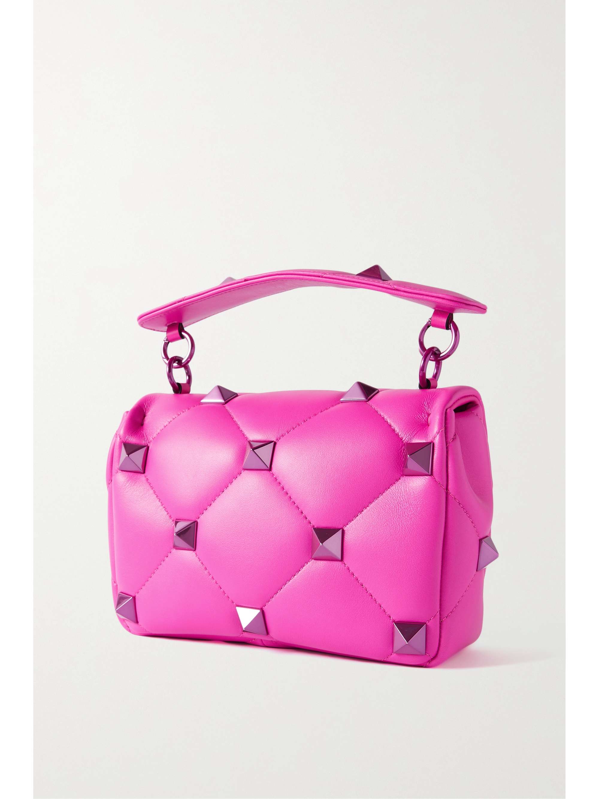 VALENTINO GARAVANI Valentino Garavani Roman Stud Schultertasche aus gestepptem Leder