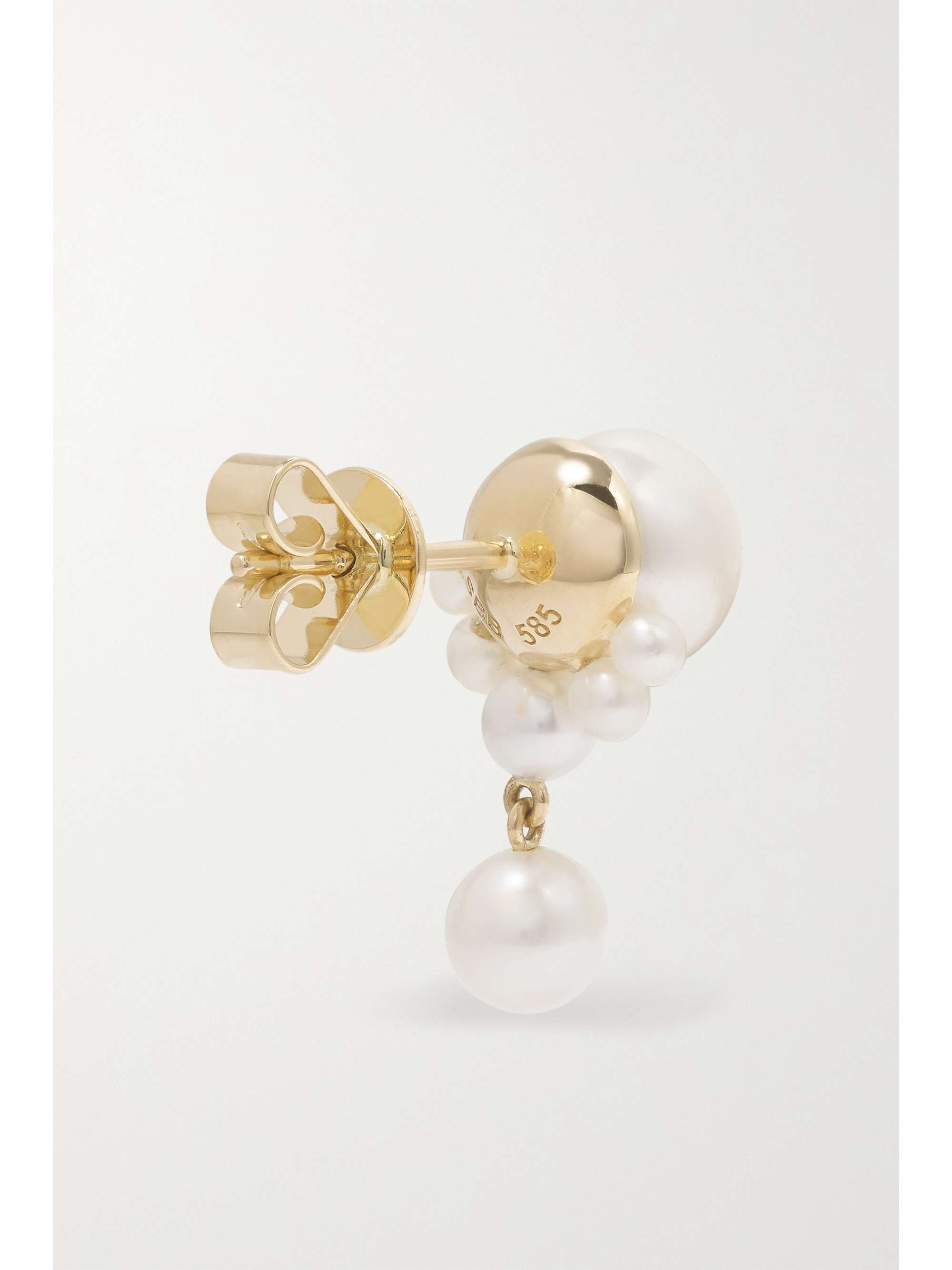 SOPHIE BILLE BRAHE Mariage Perle 14-karat gold pearl single earring