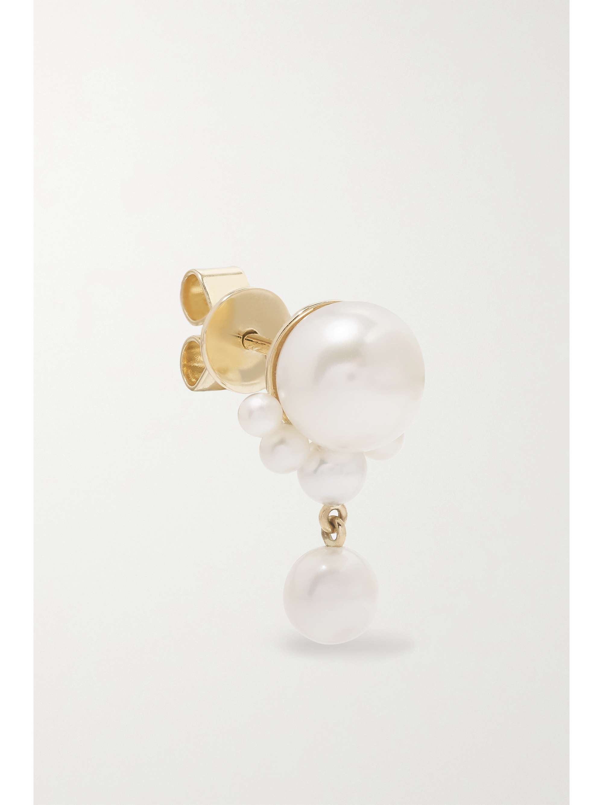 SOPHIE BILLE BRAHE Mariage Perle 14-karat gold pearl single earring