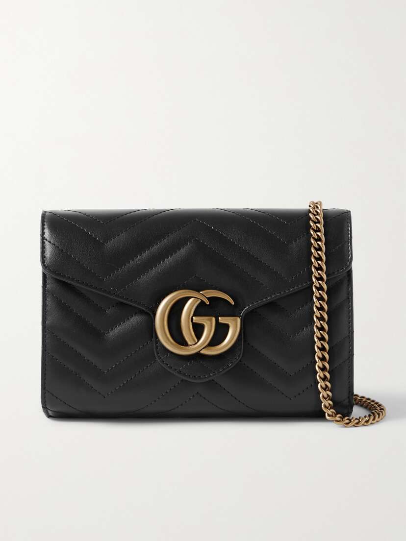 Gucci Gg Marmont Quilted Leather Shoulder Bag