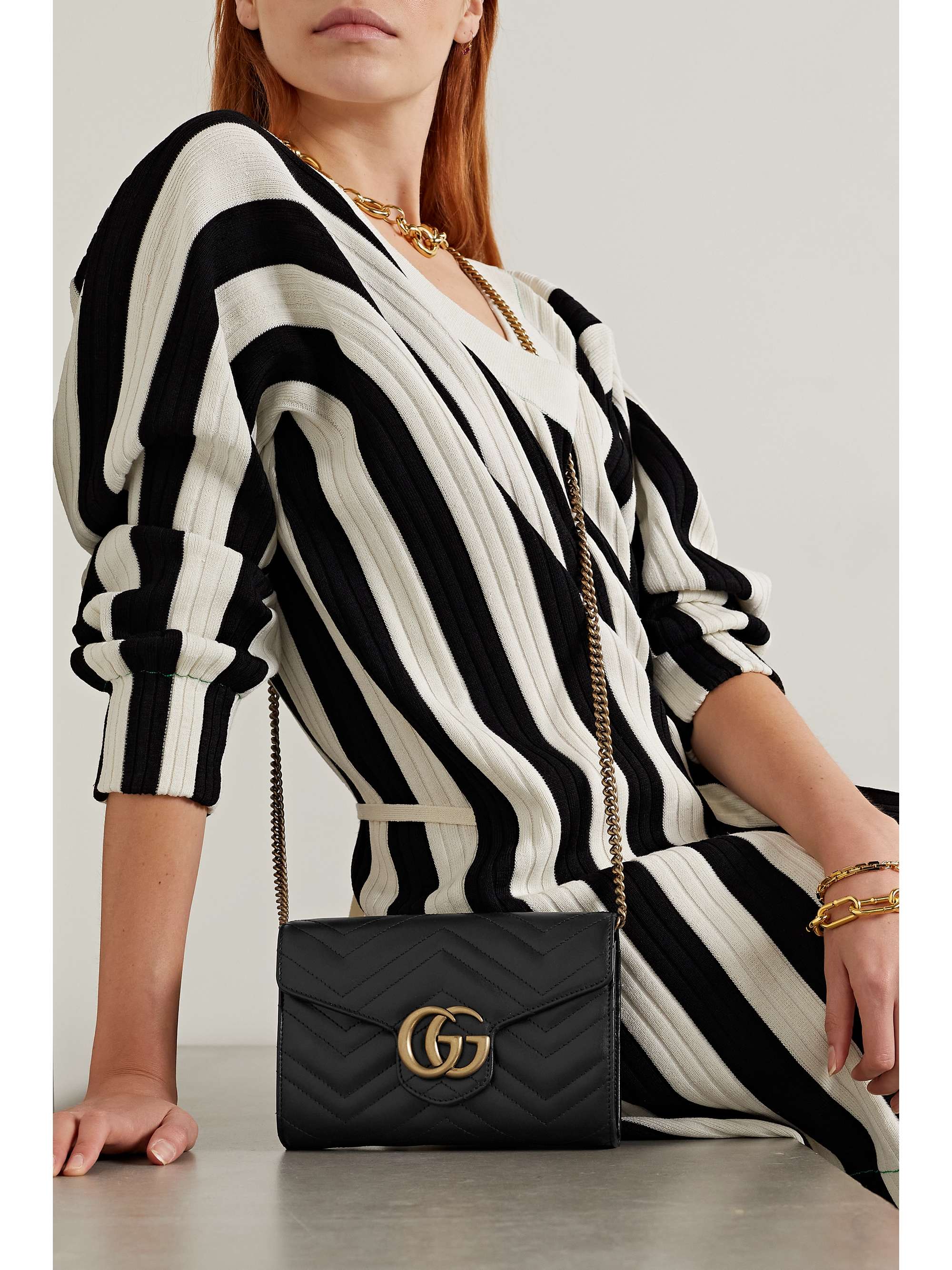 GUCCI GG Marmont quilted shoulder bag | NET-A-PORTER