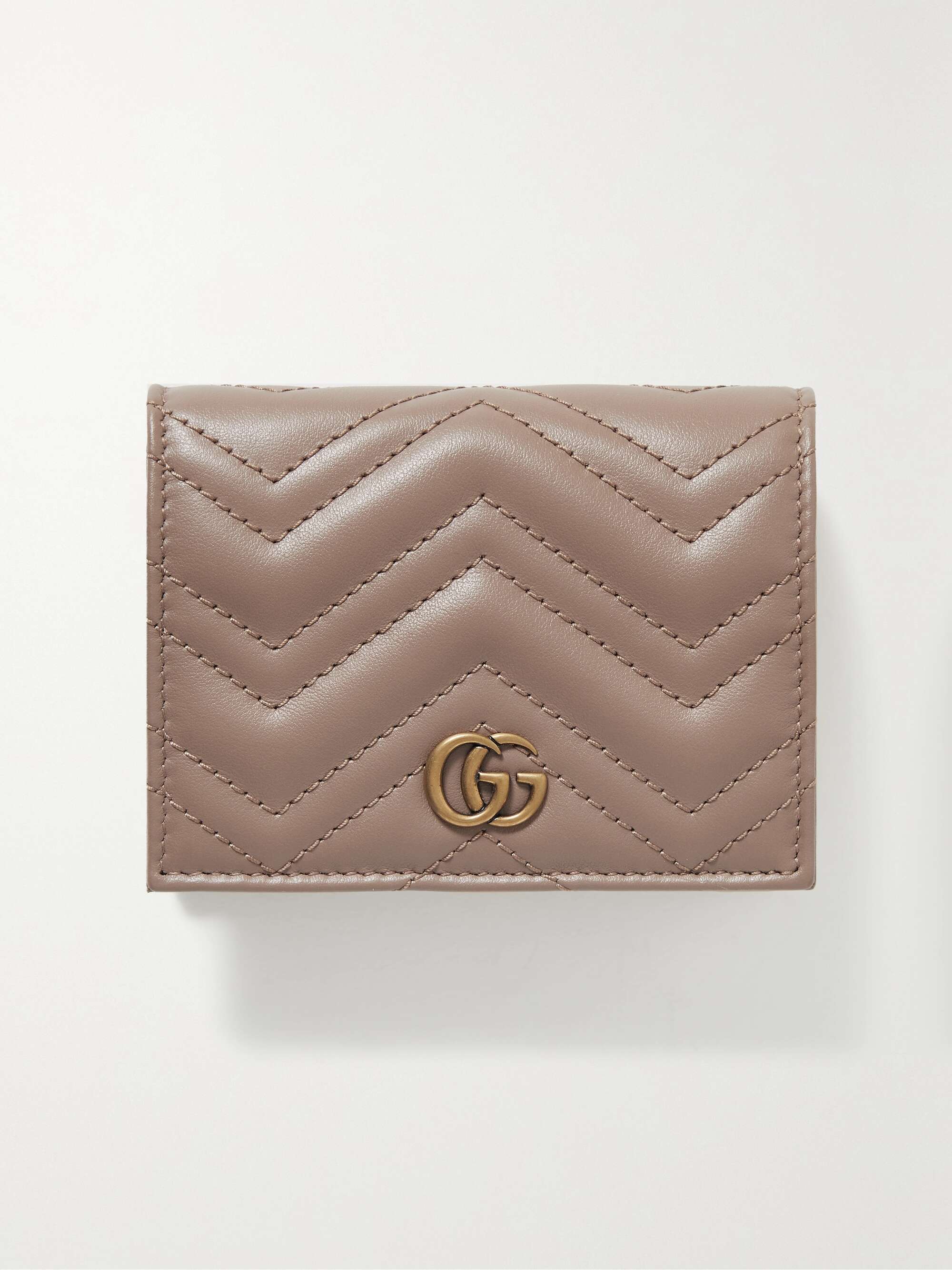 Pink GG Marmont quilted leather wallet | GUCCI | NET-A-PORTER