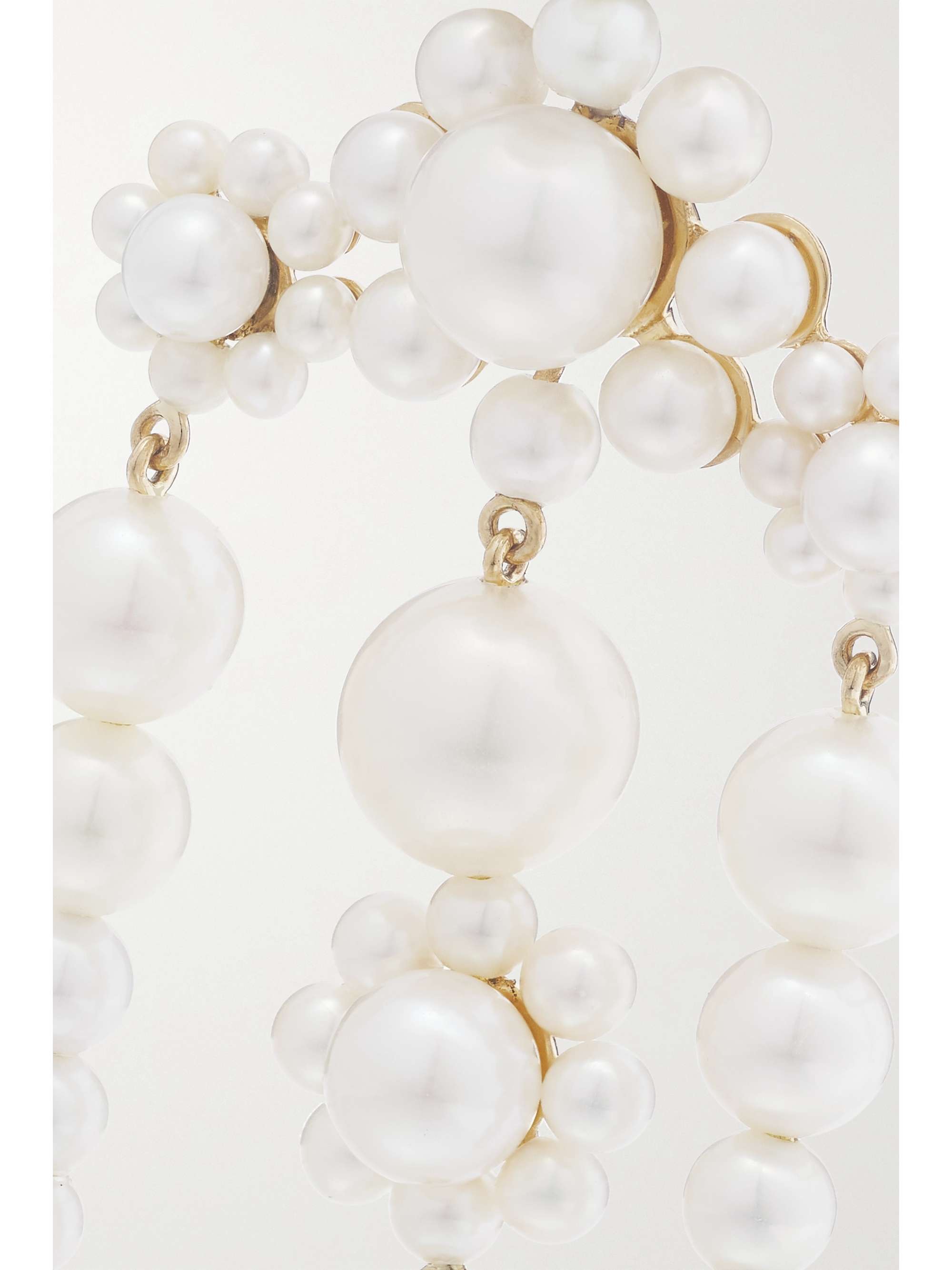 SOPHIE BILLE BRAHE Fontaine de Mariage 14-karat gold pearl single earring