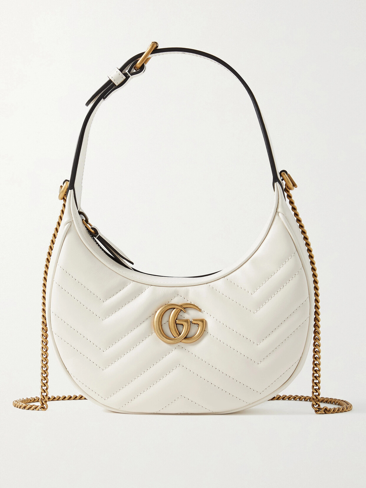 Gucci - Marmont 2.0 Mini Quilted Leather Shoulder Bag - White