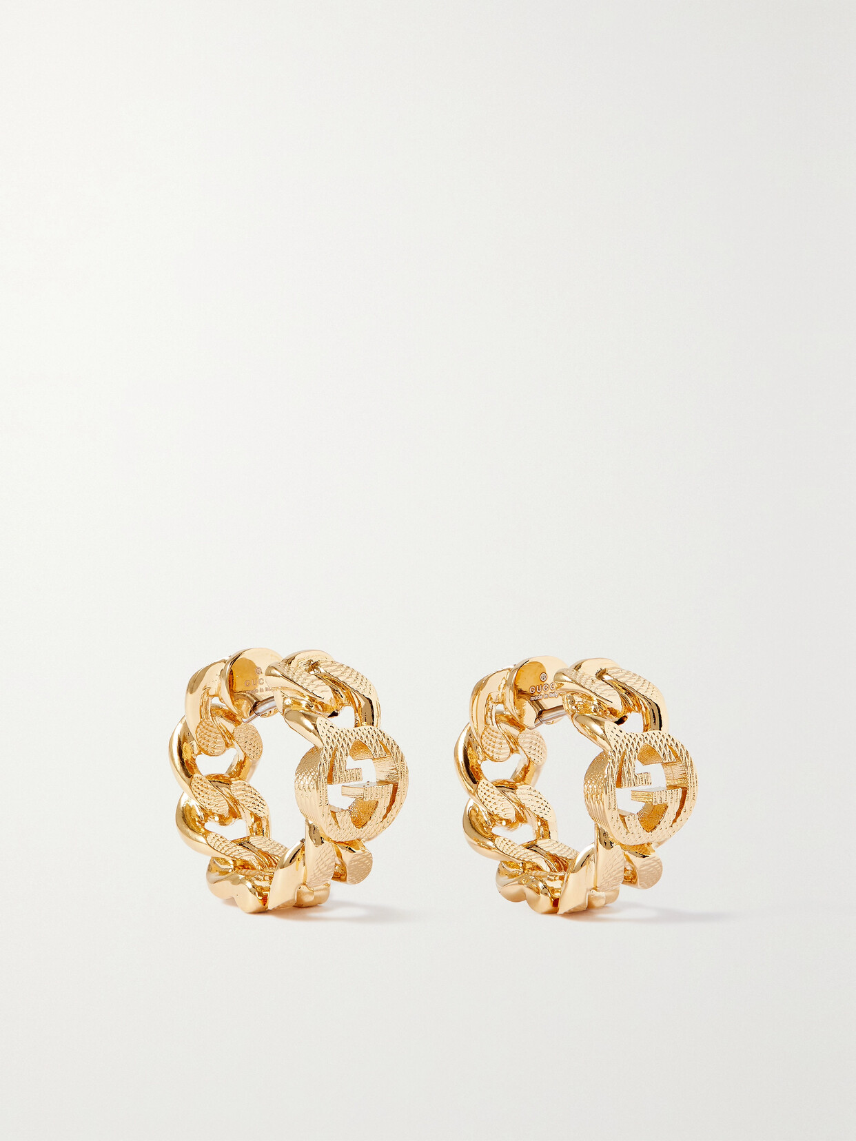 Gucci Gold-tone Hoop Earrings