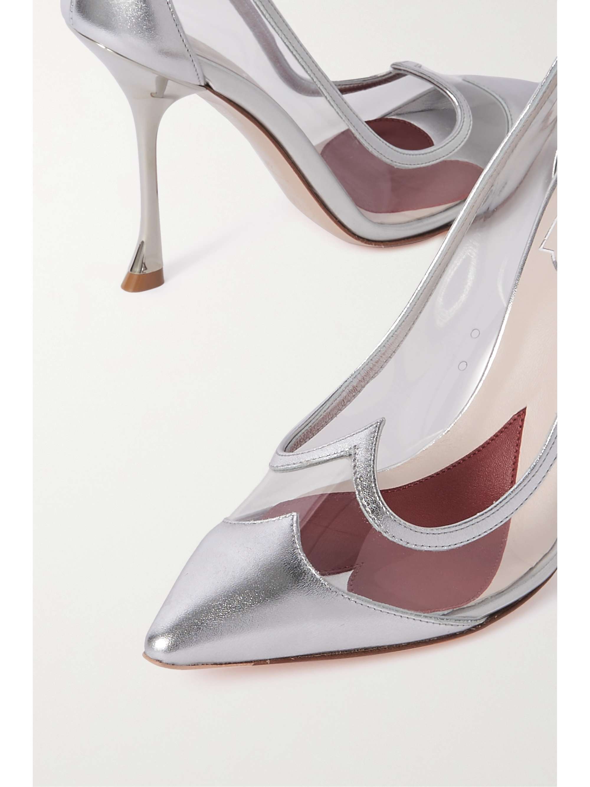 I Love Vivier PVC and metallic leather pumps