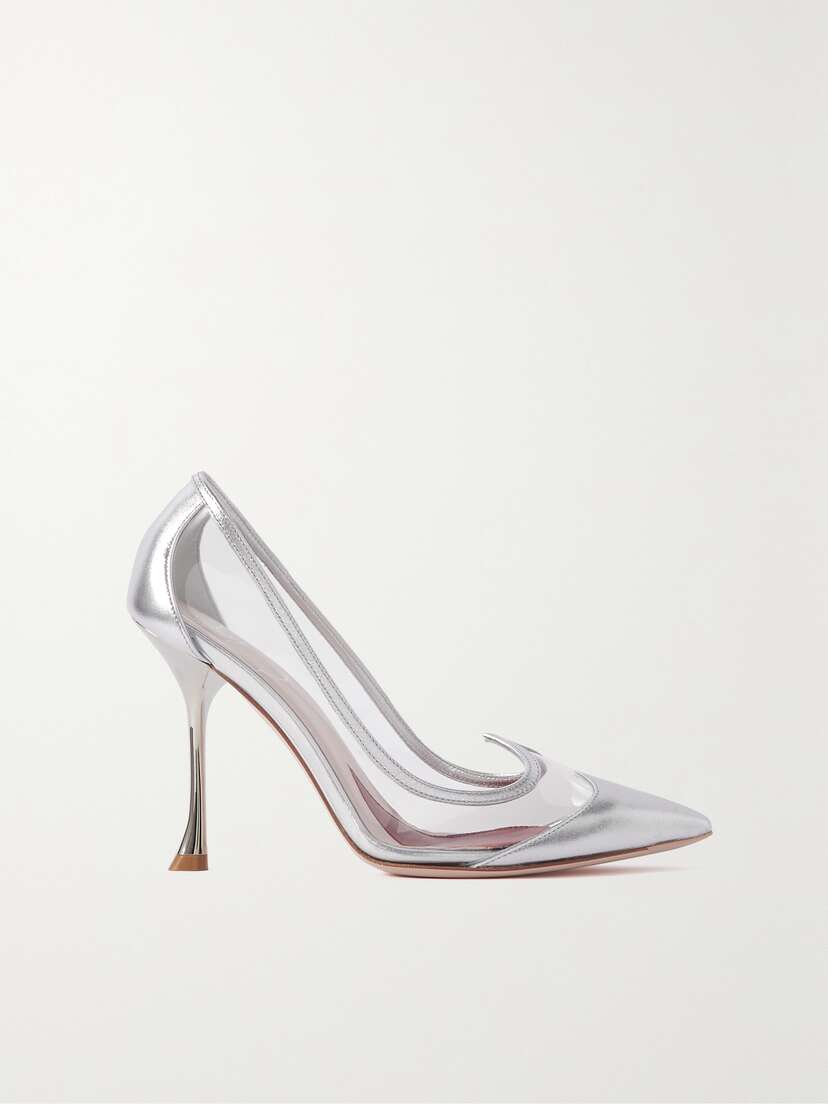Roger Vivier I Love Vivier Pvc And Metallic Leather Pumps