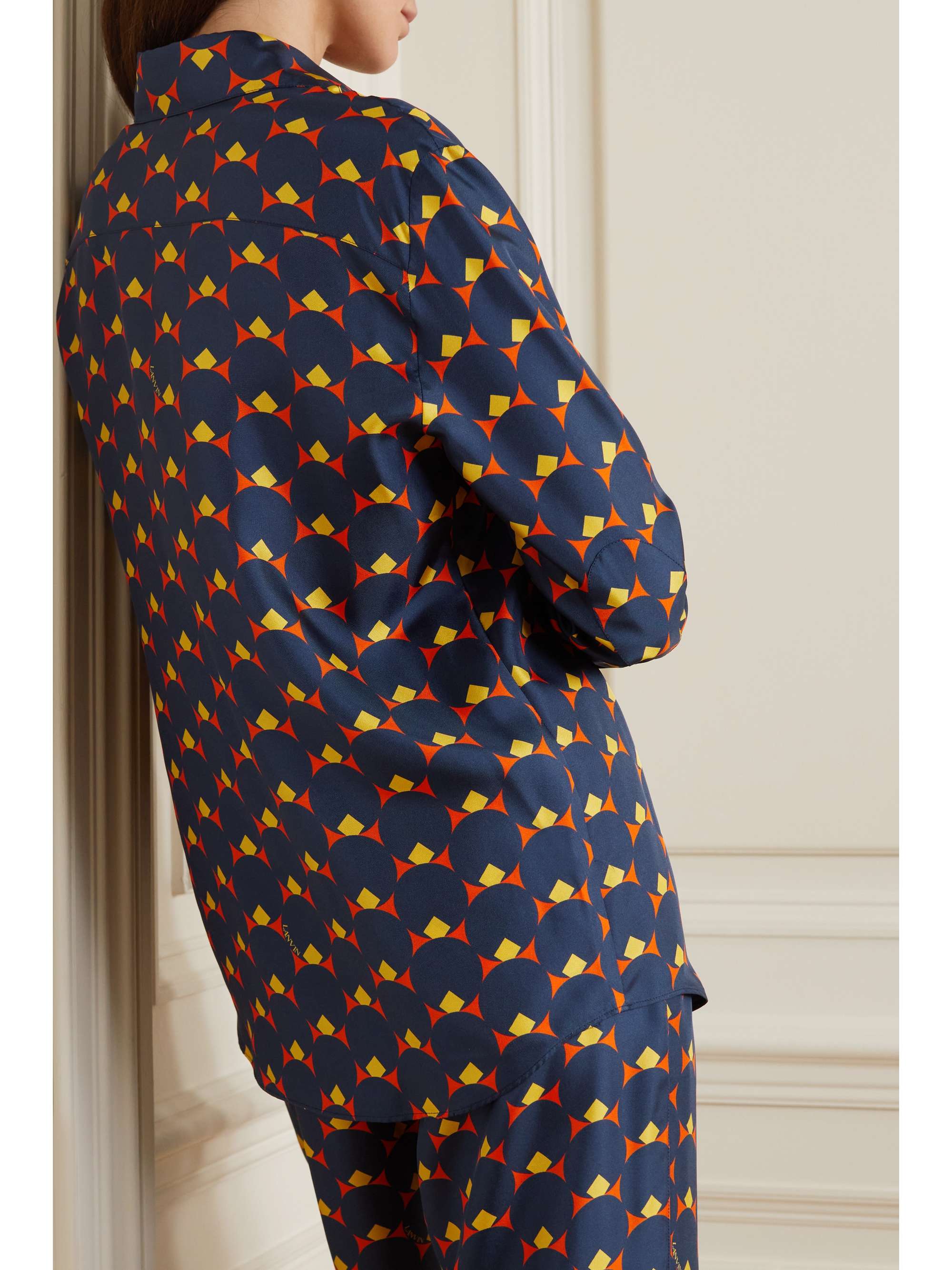 LANVIN Printed silk blouse