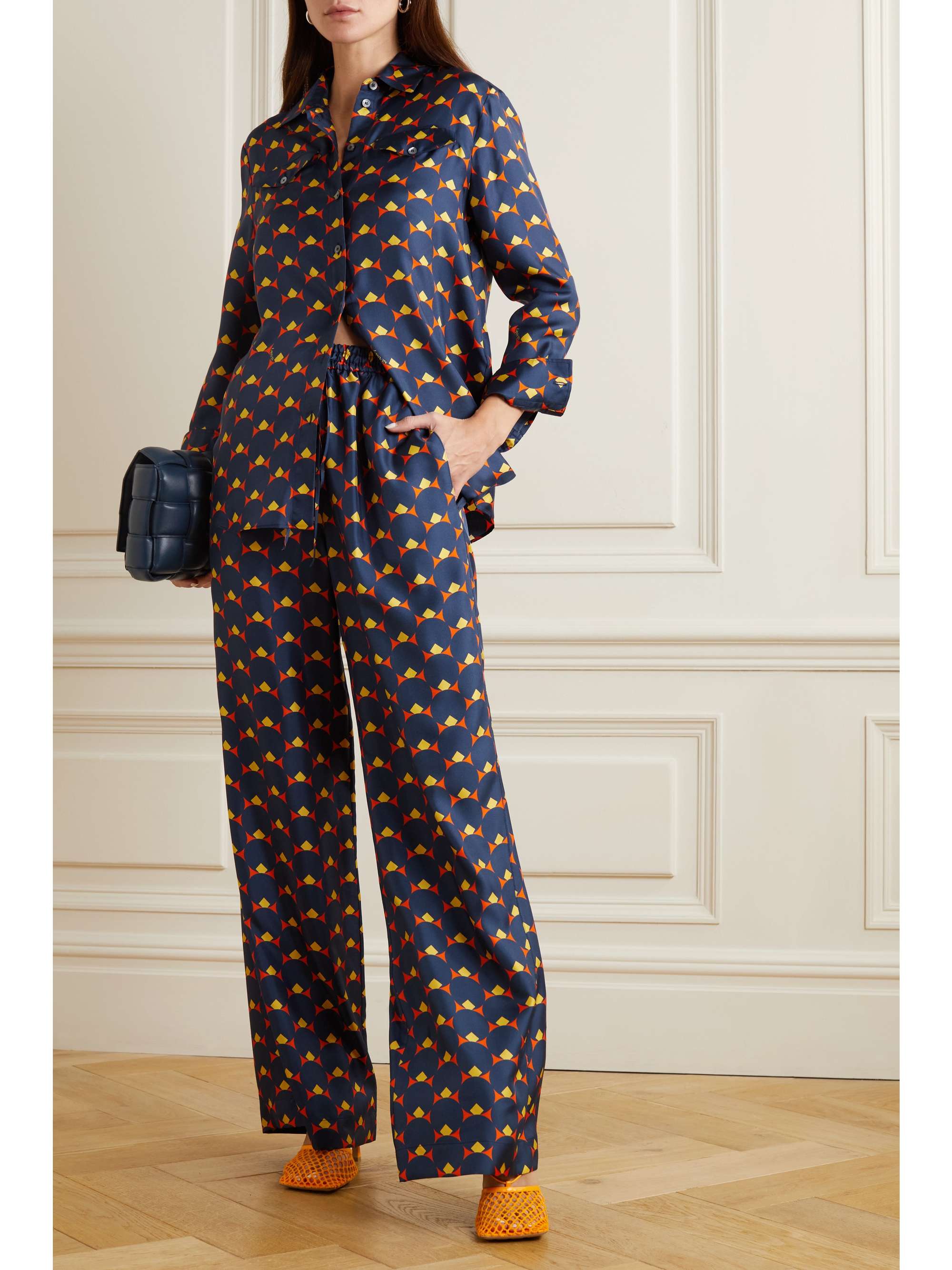 LANVIN Printed silk blouse