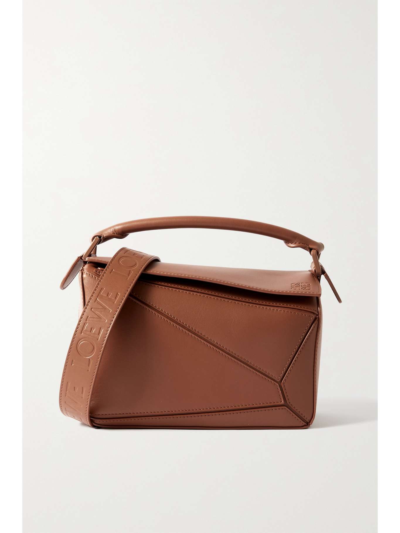 LOEWE Puzzle small leather shoulder bag NETAPORTER